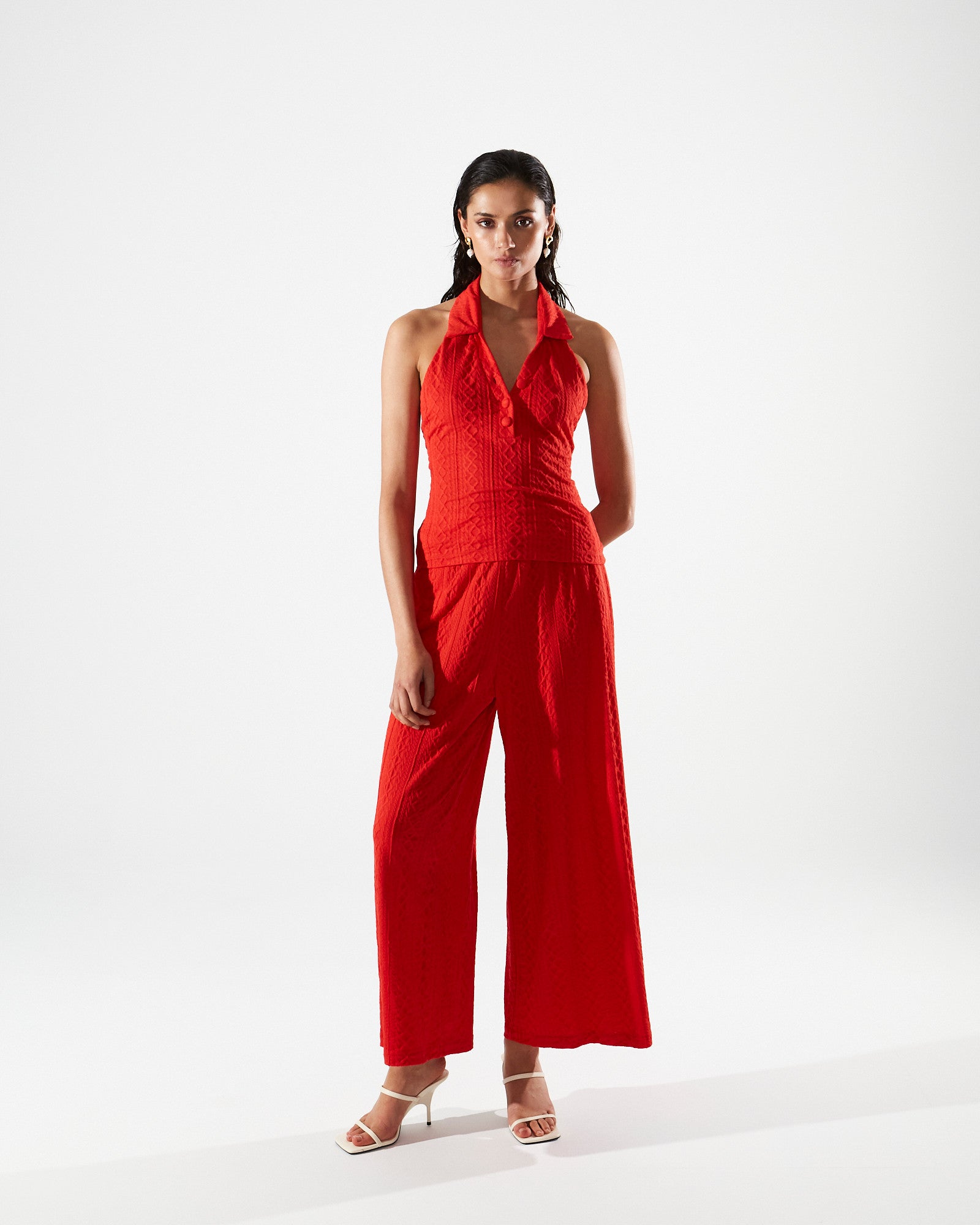 Eloise knitted red pants