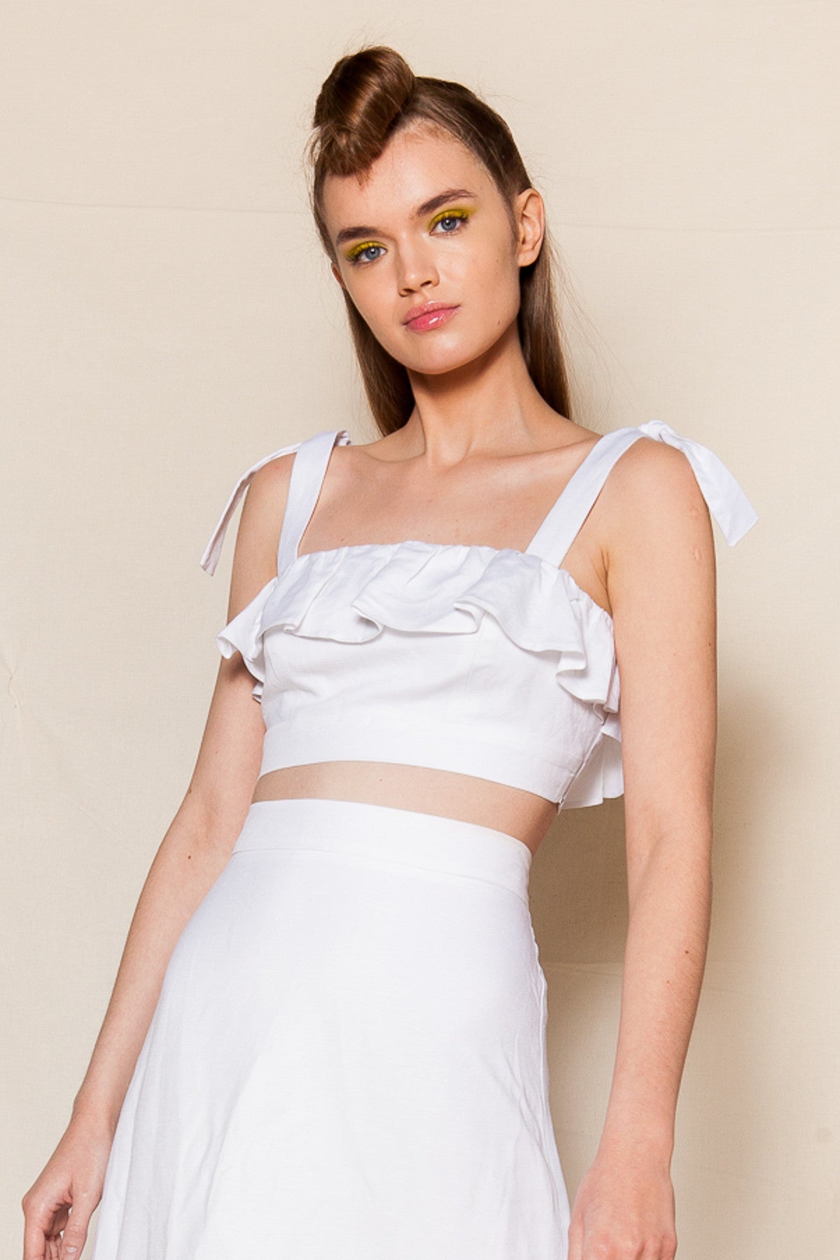 Serena white bustier