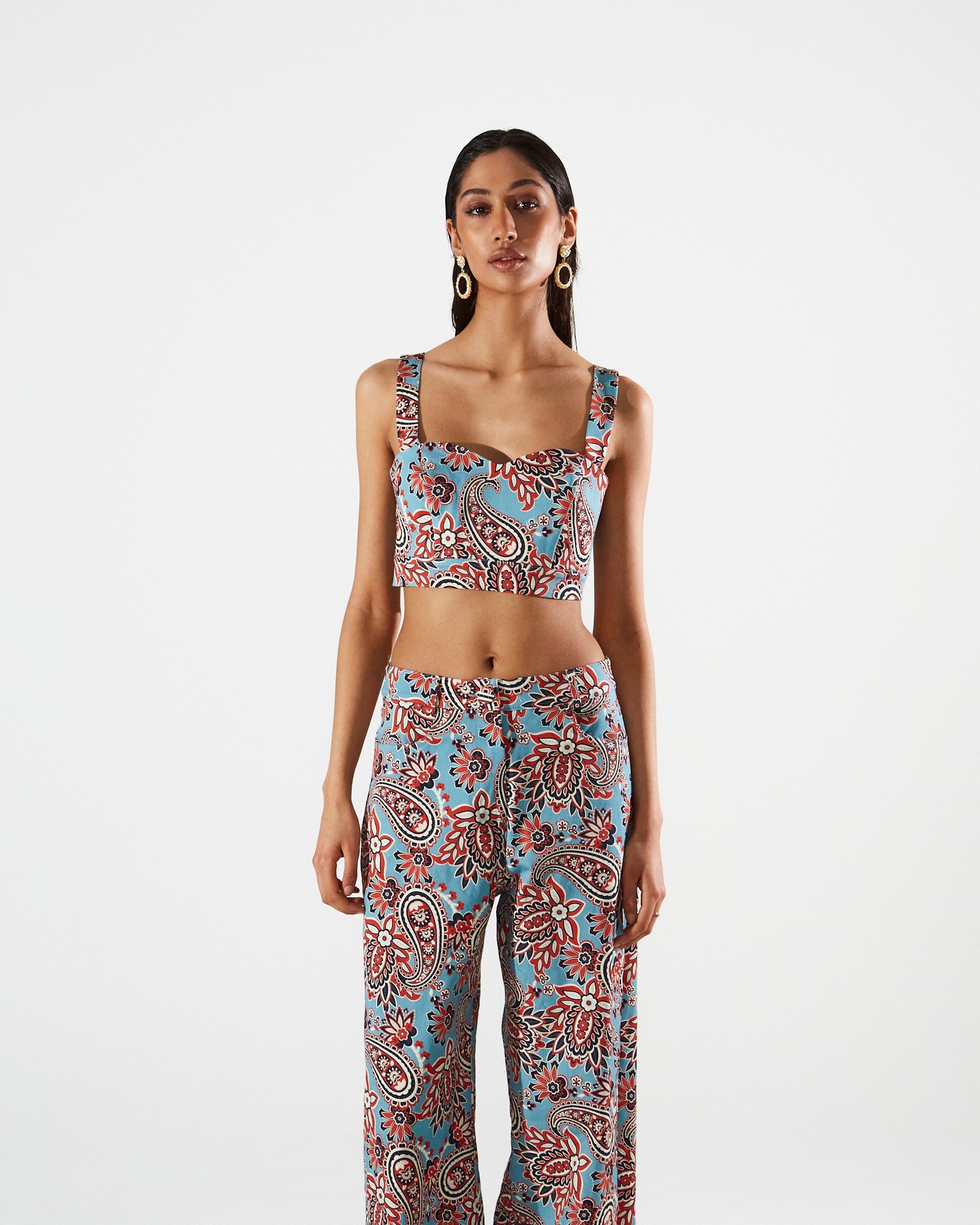 Bonnie cotton bustier top