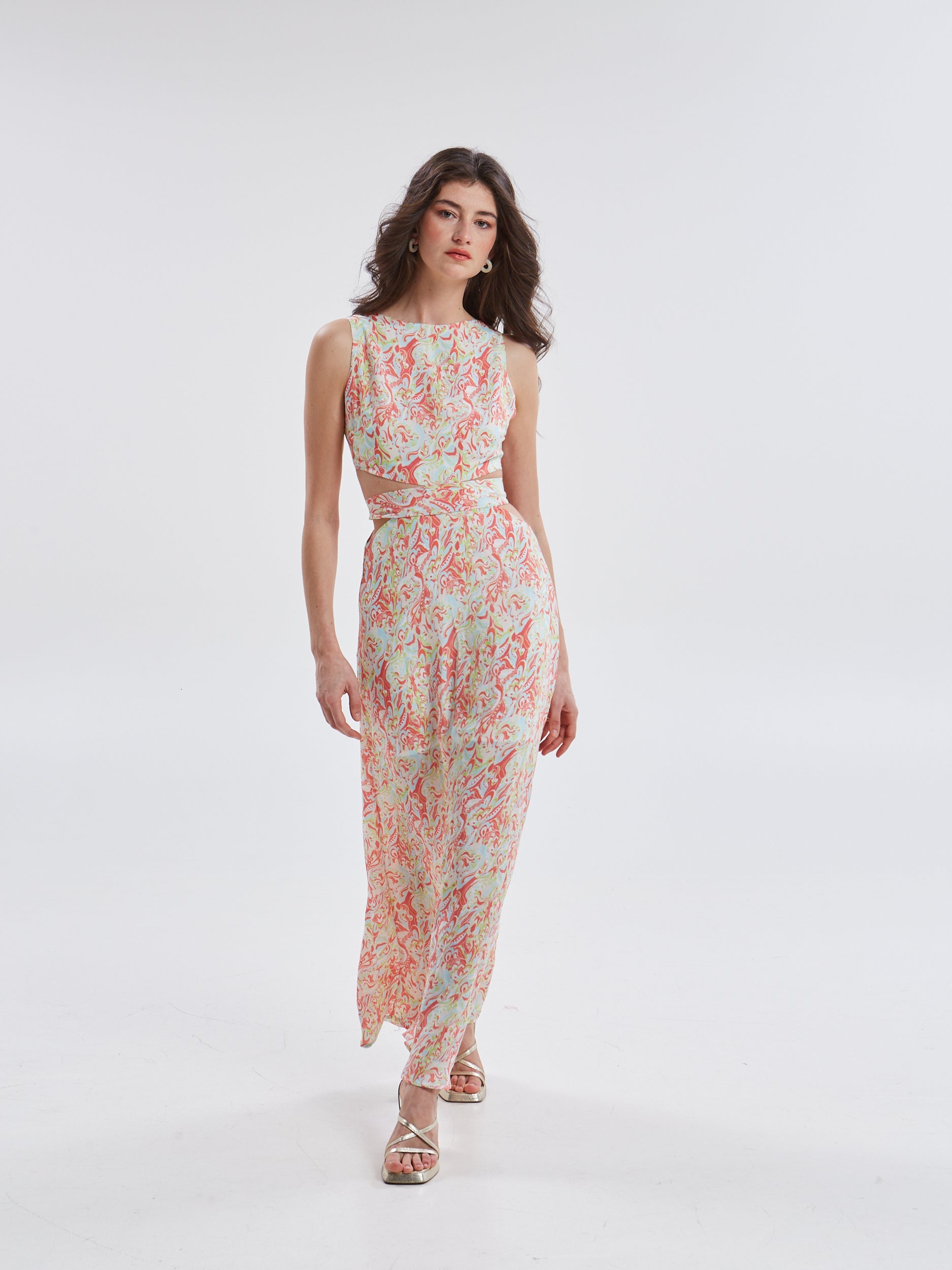 Ariselle cupro cut out dress