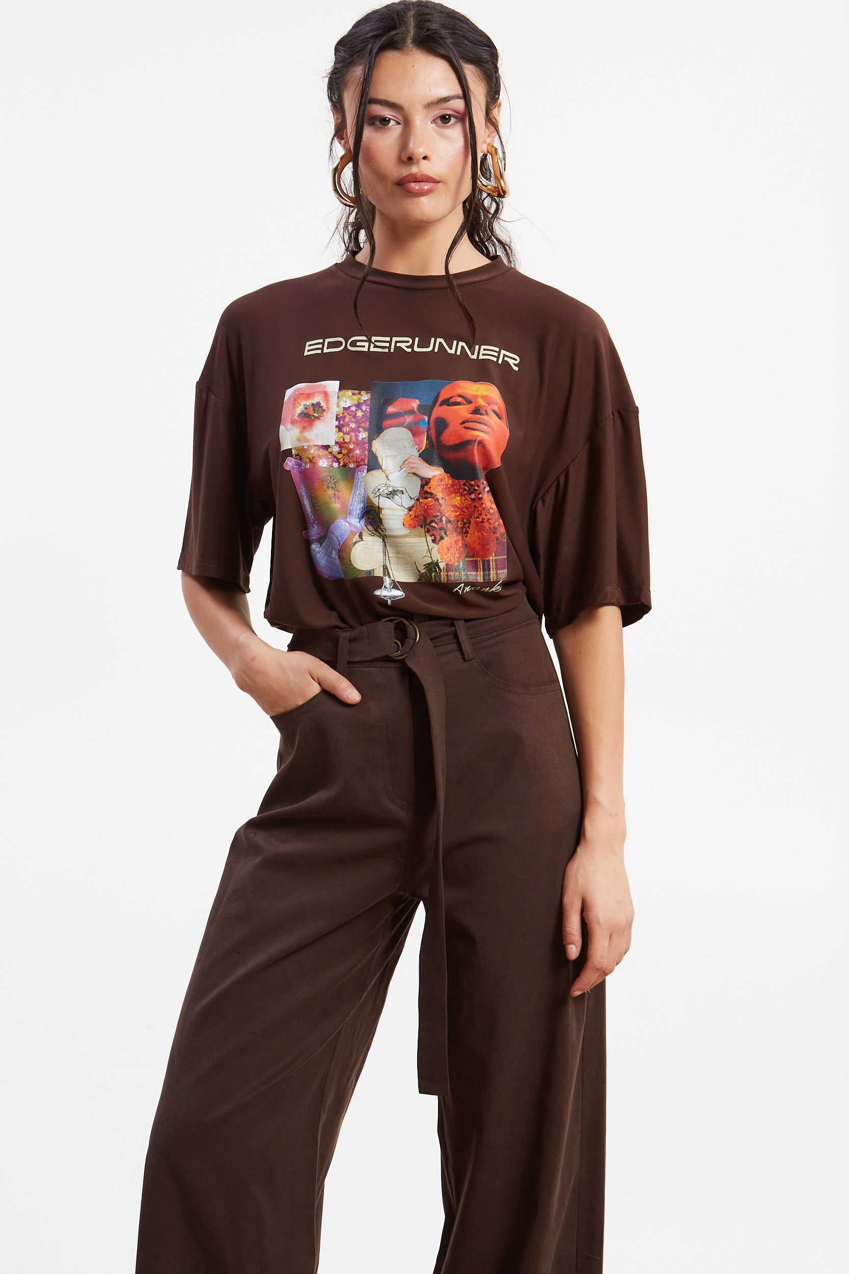 Edgerunner brown t-shirt