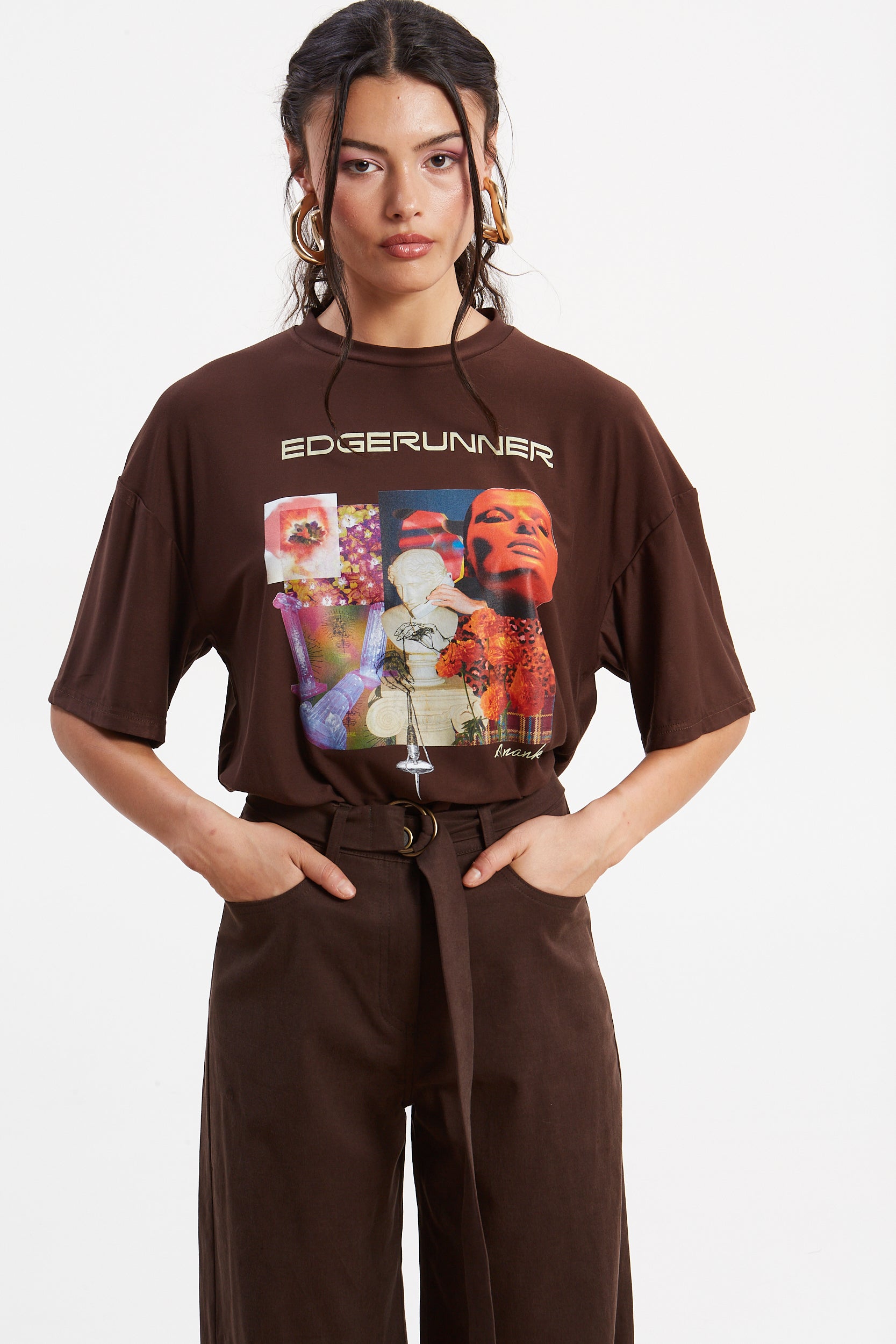 Edgerunner brown t-shirt