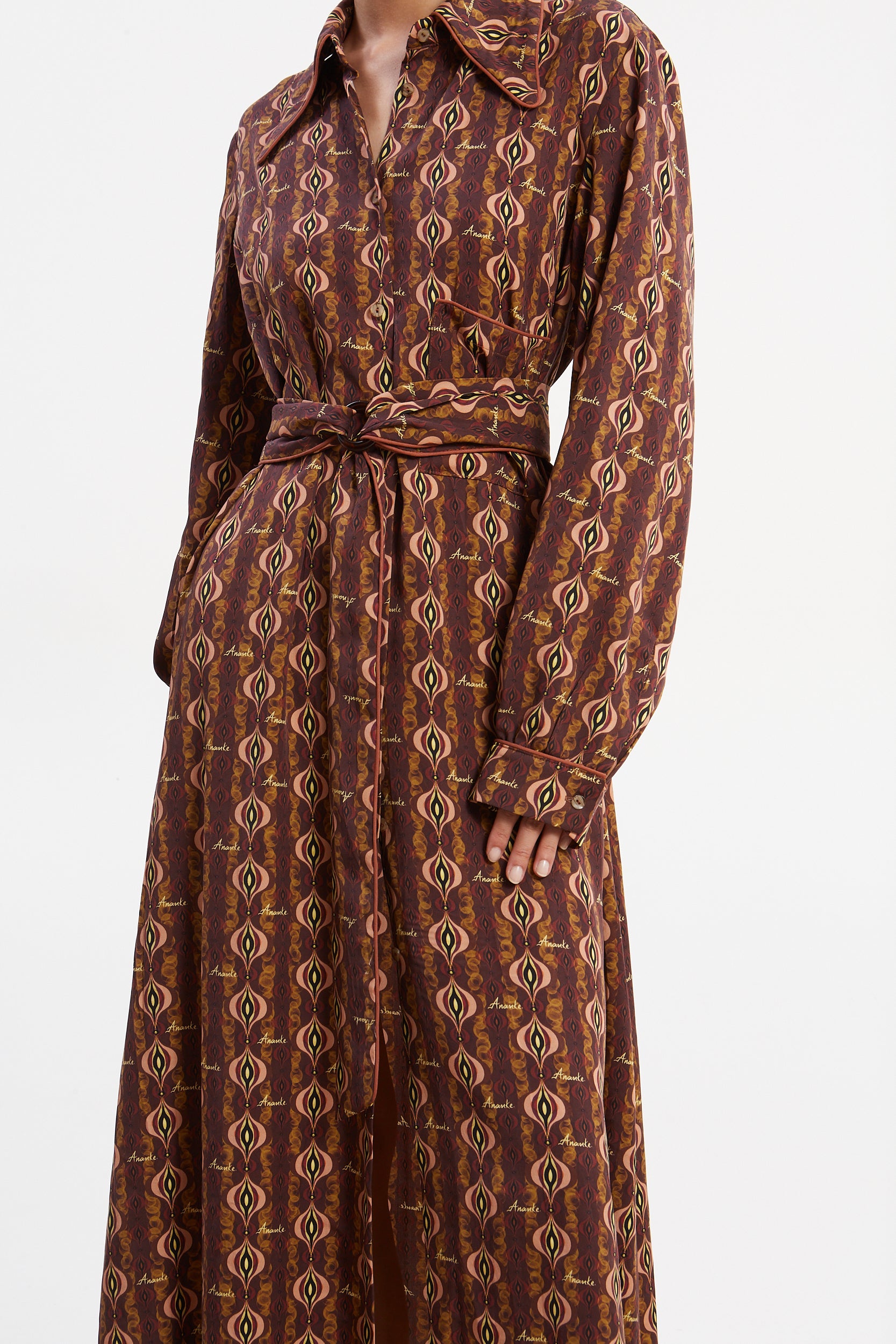 Frida tencel printed shirtdress