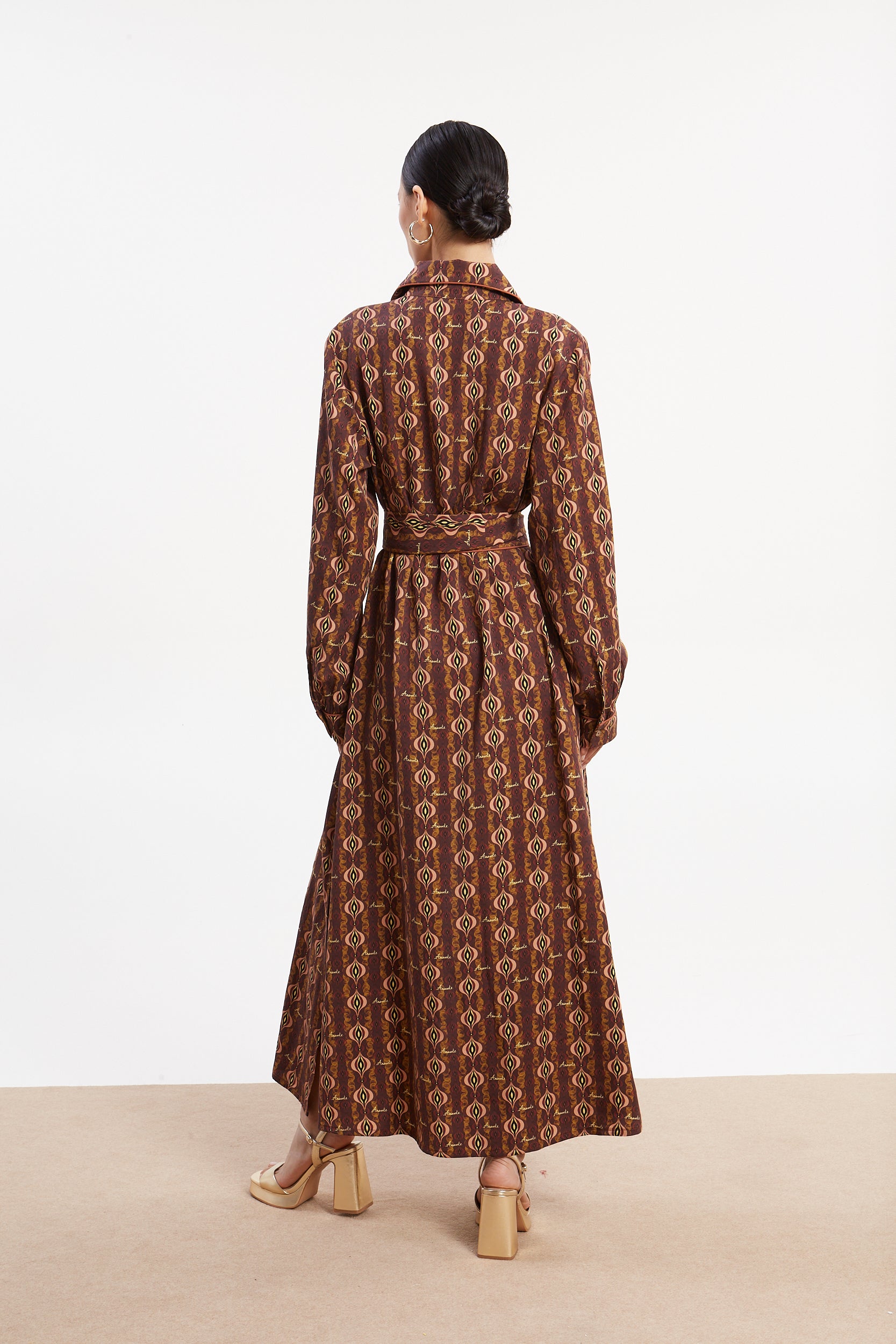 Frida tencel printed shirtdress