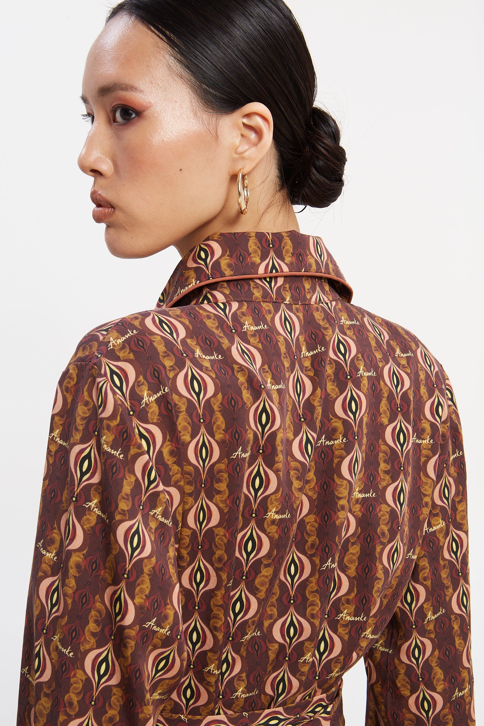 Frida tencel printed shirtdress