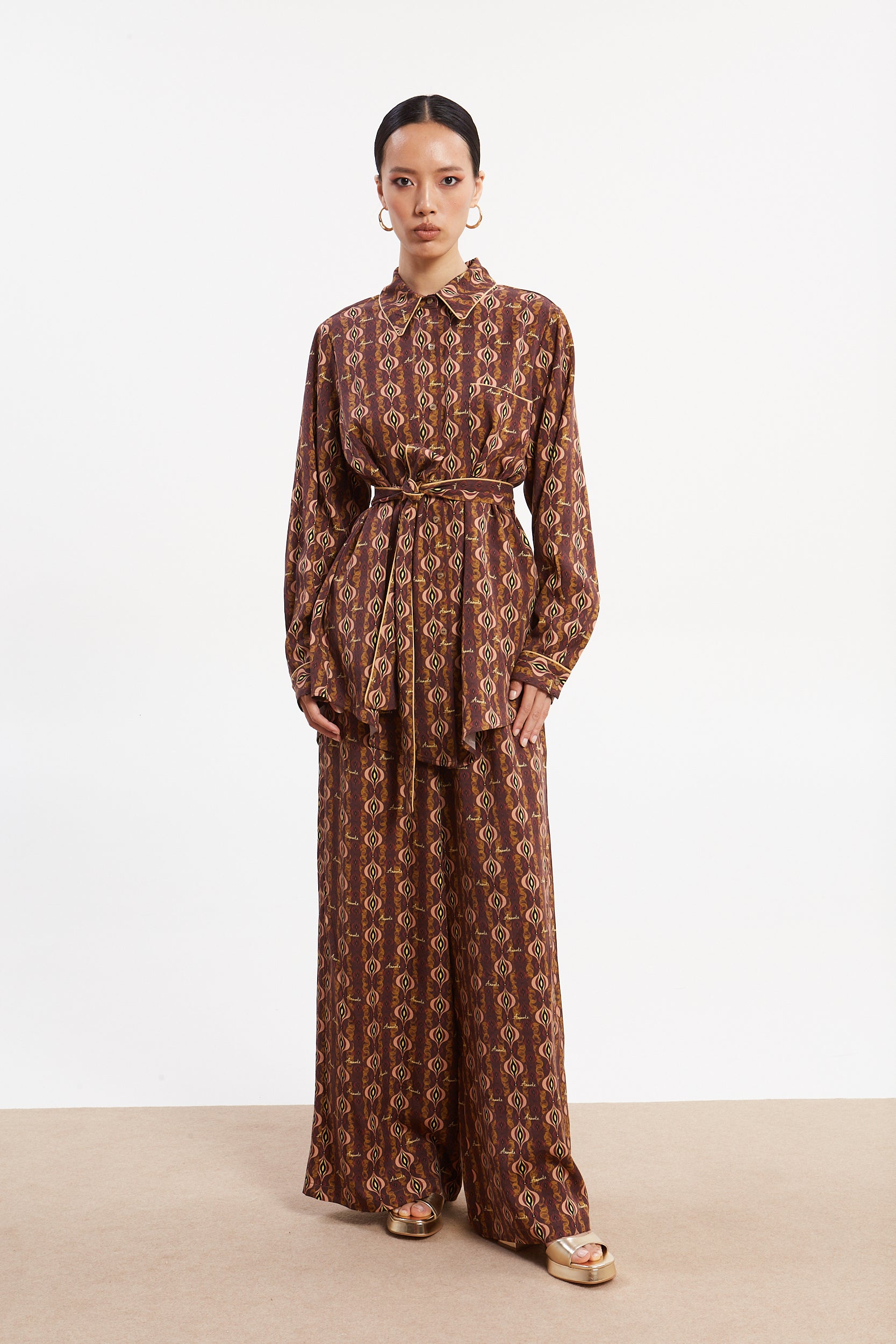 Frida tencel printed pants