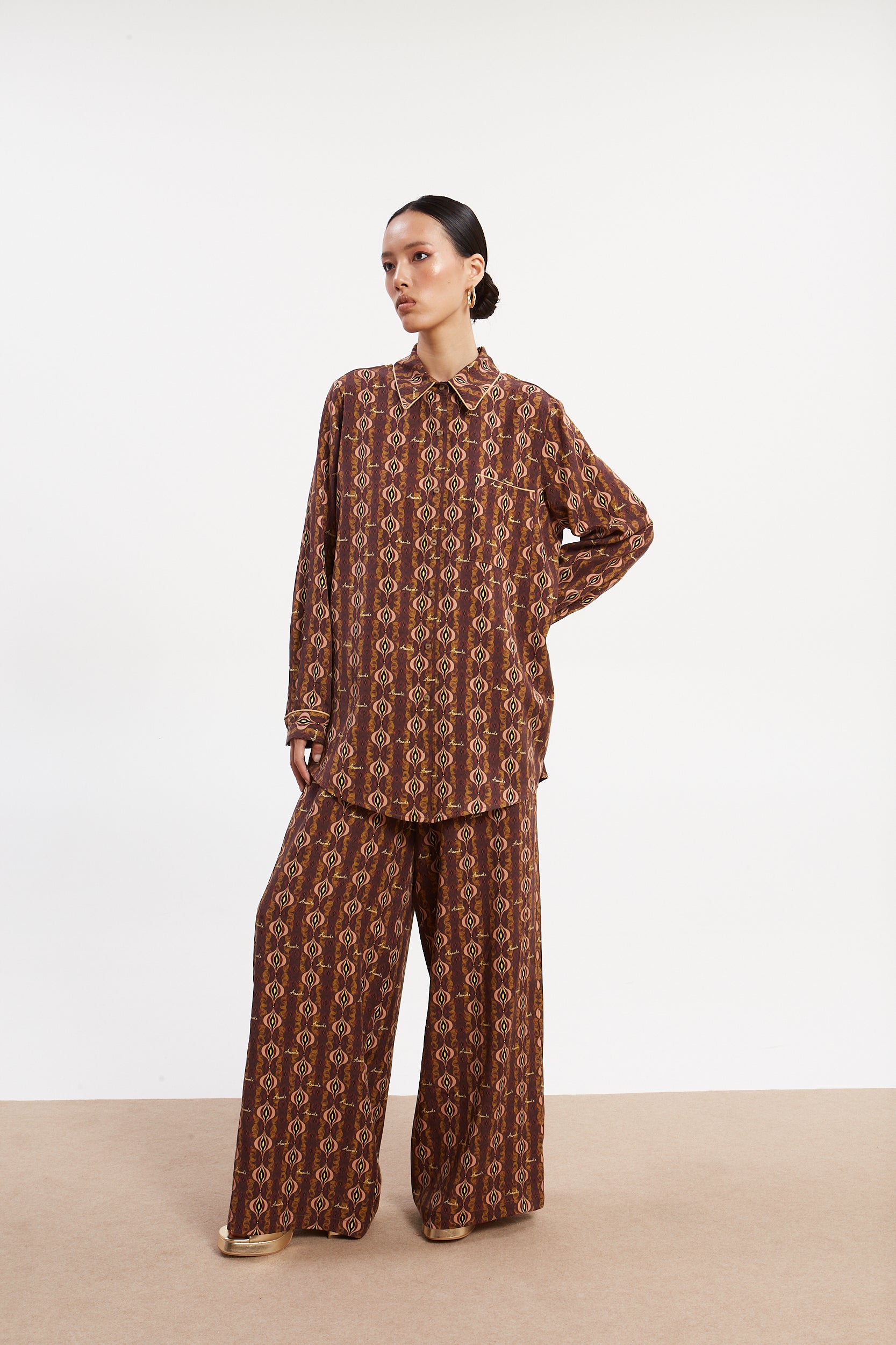 Frida tencel printed pants