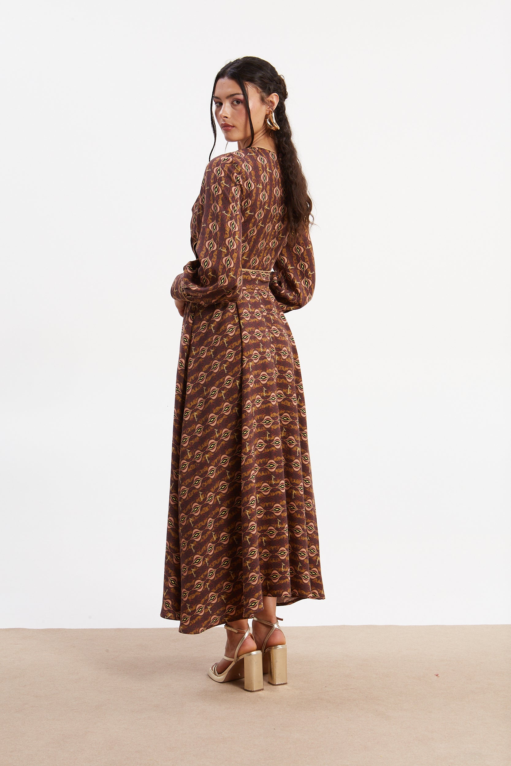 Frida tencel cut out dress