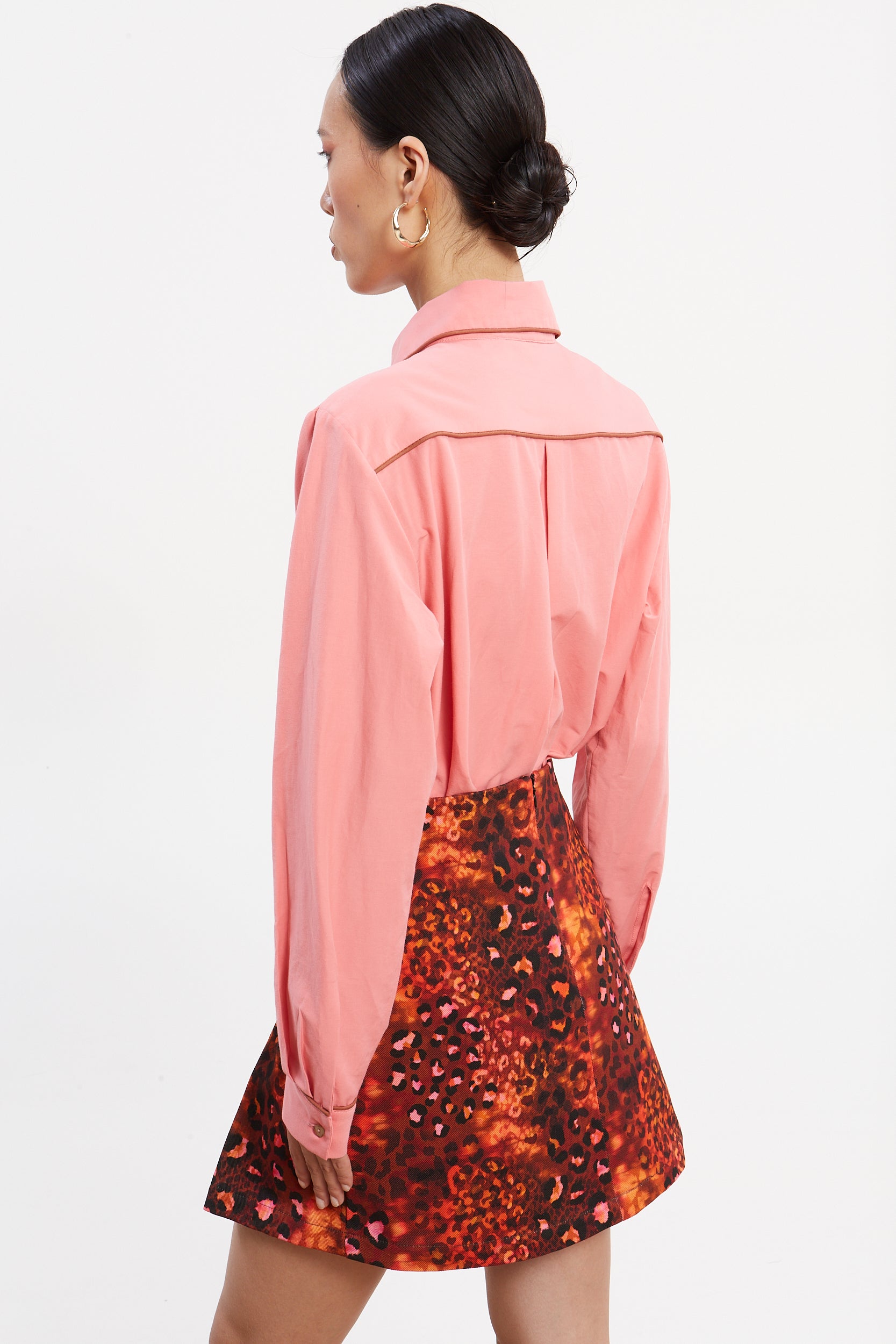 Ellen poplin pink shirt
