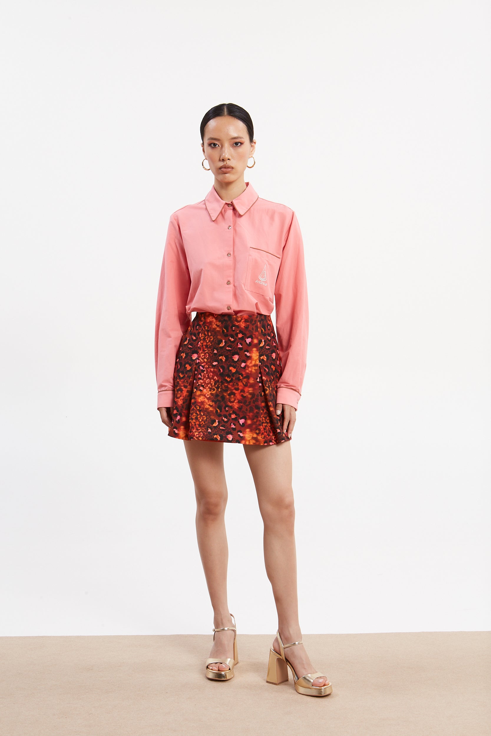 Ellen poplin pink shirt