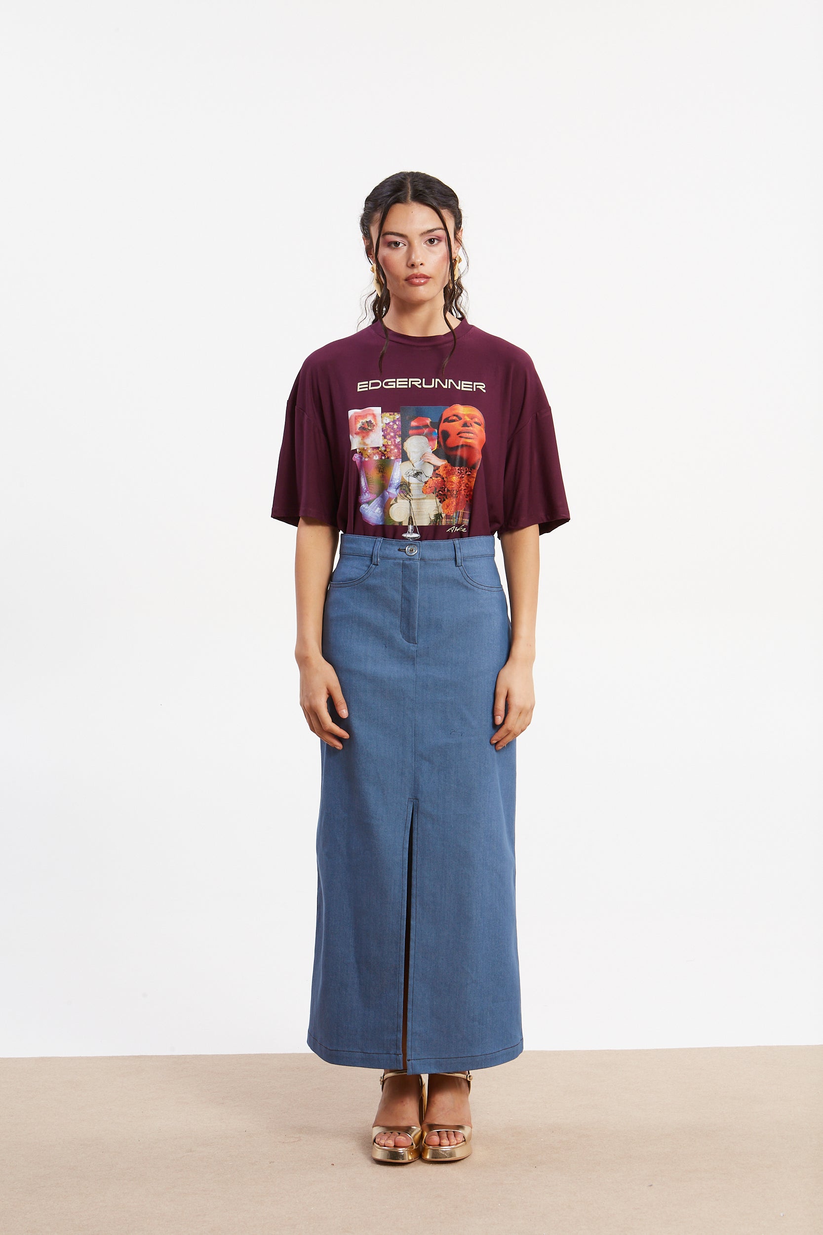 Zora denim skirt