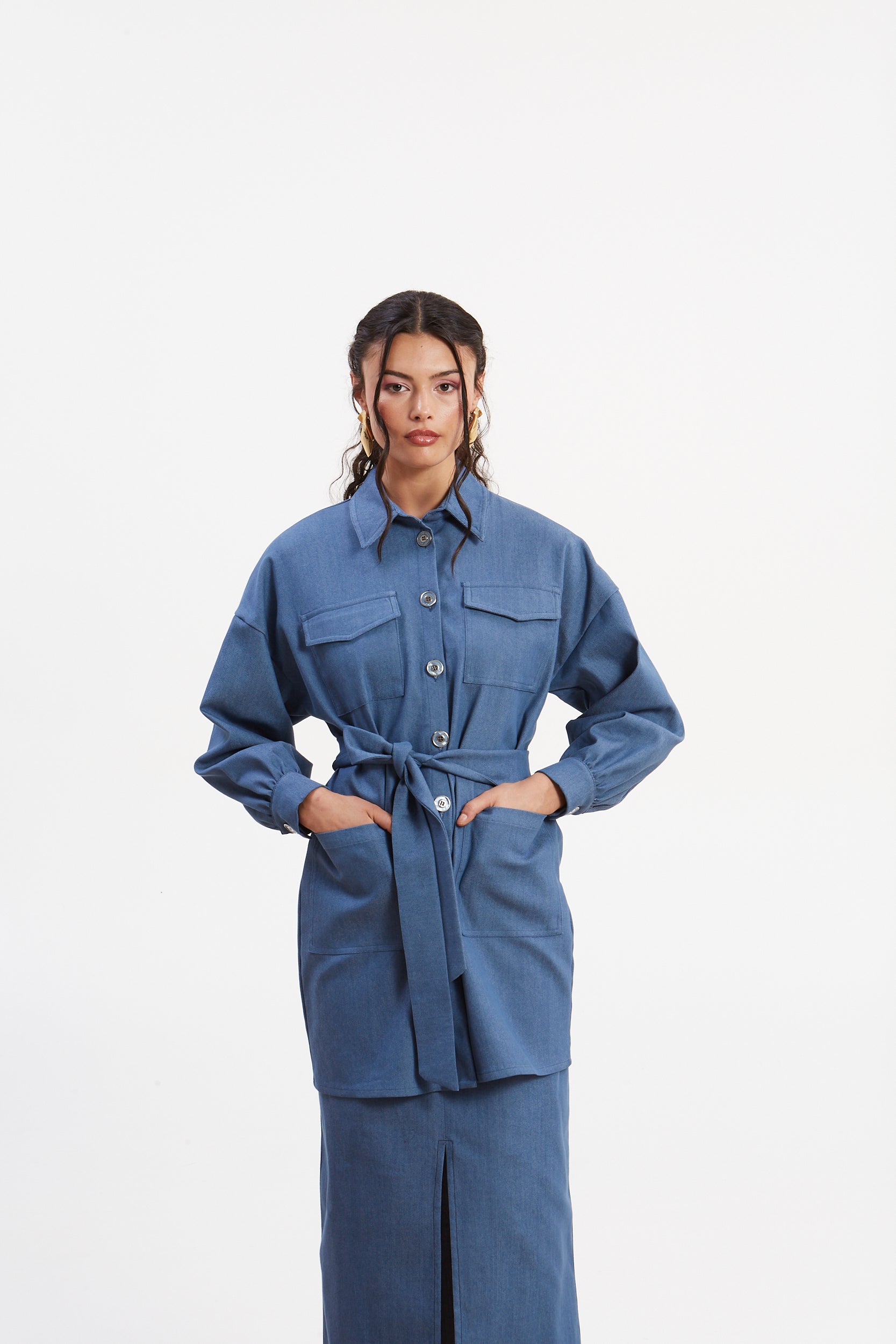 Zora denim overshirt