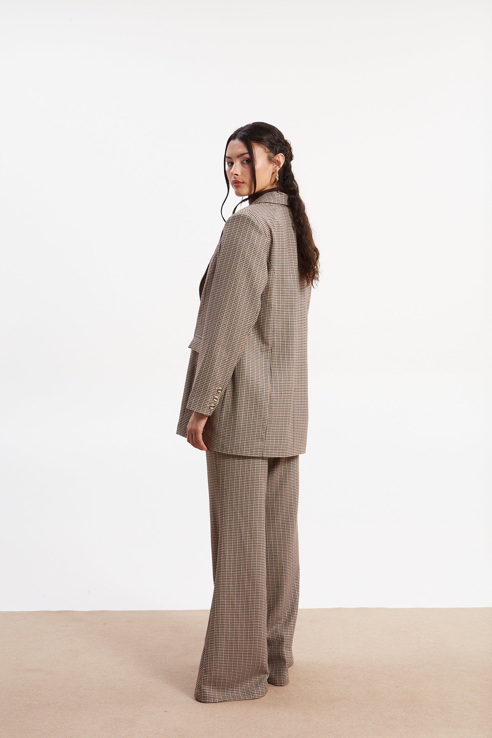 Victoria pied de poule oversized blazer