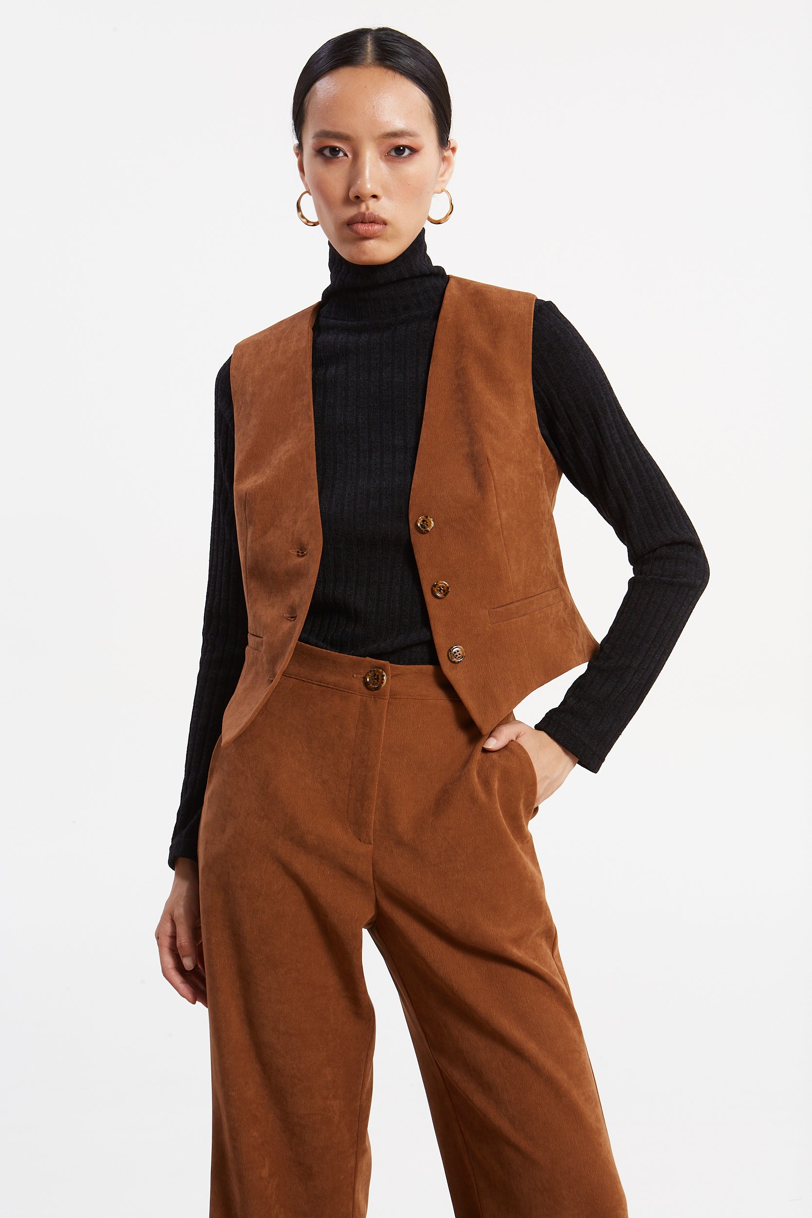Andrea camel vest
