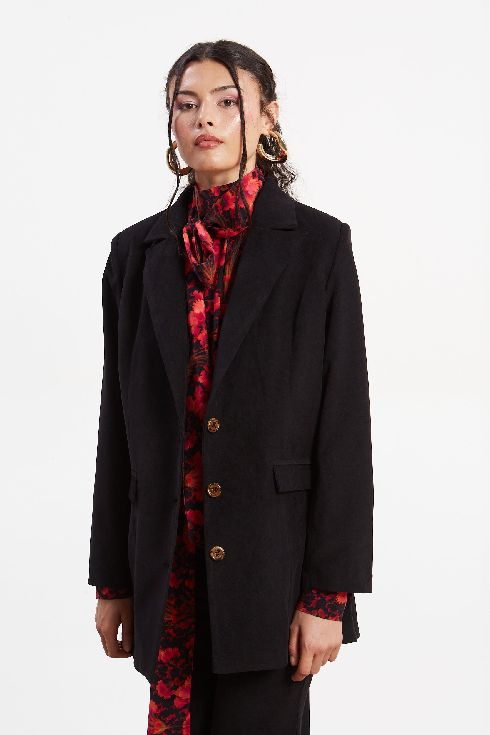 Andrea oversized  black blazer