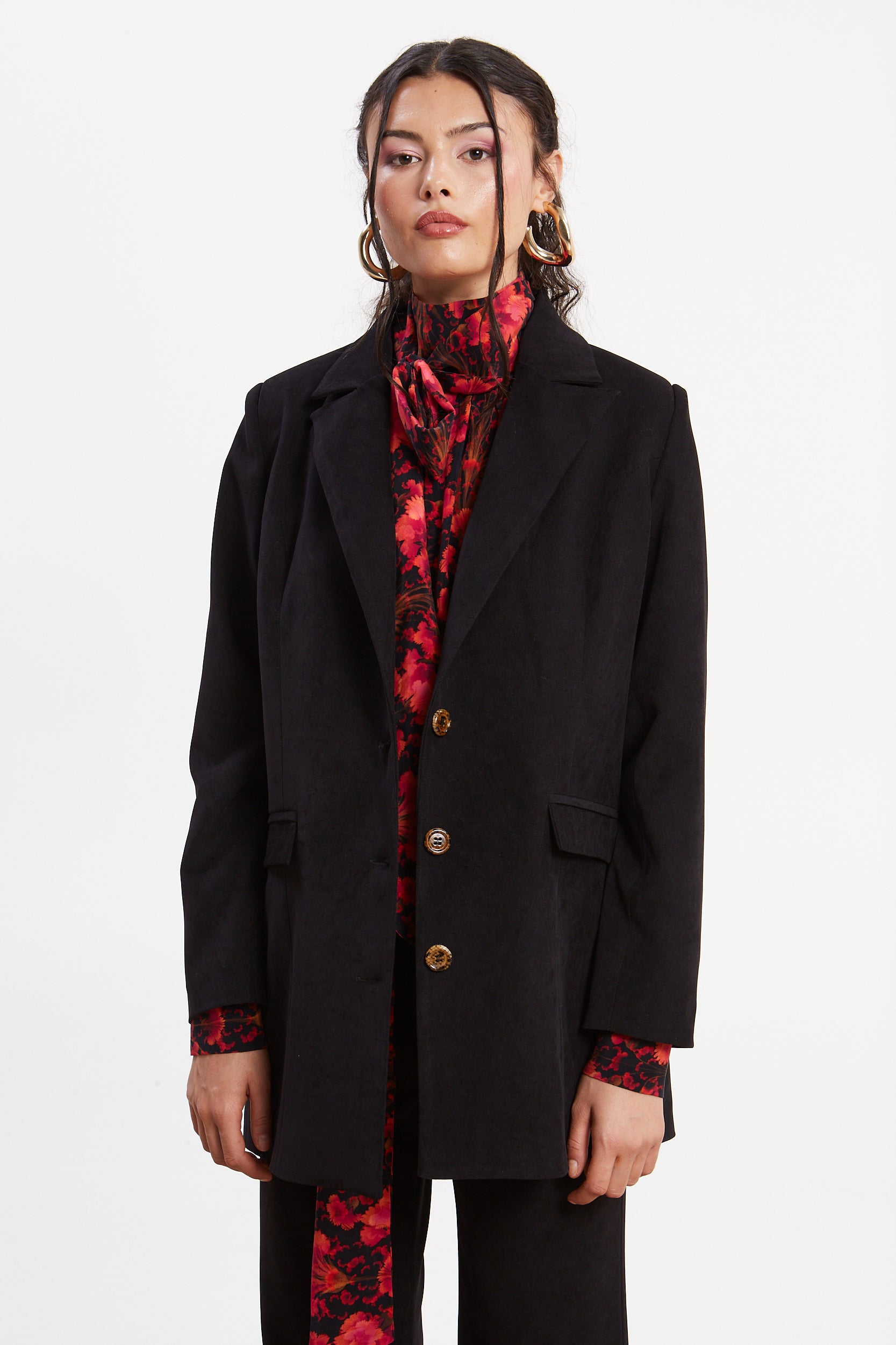 Andrea oversized  black blazer