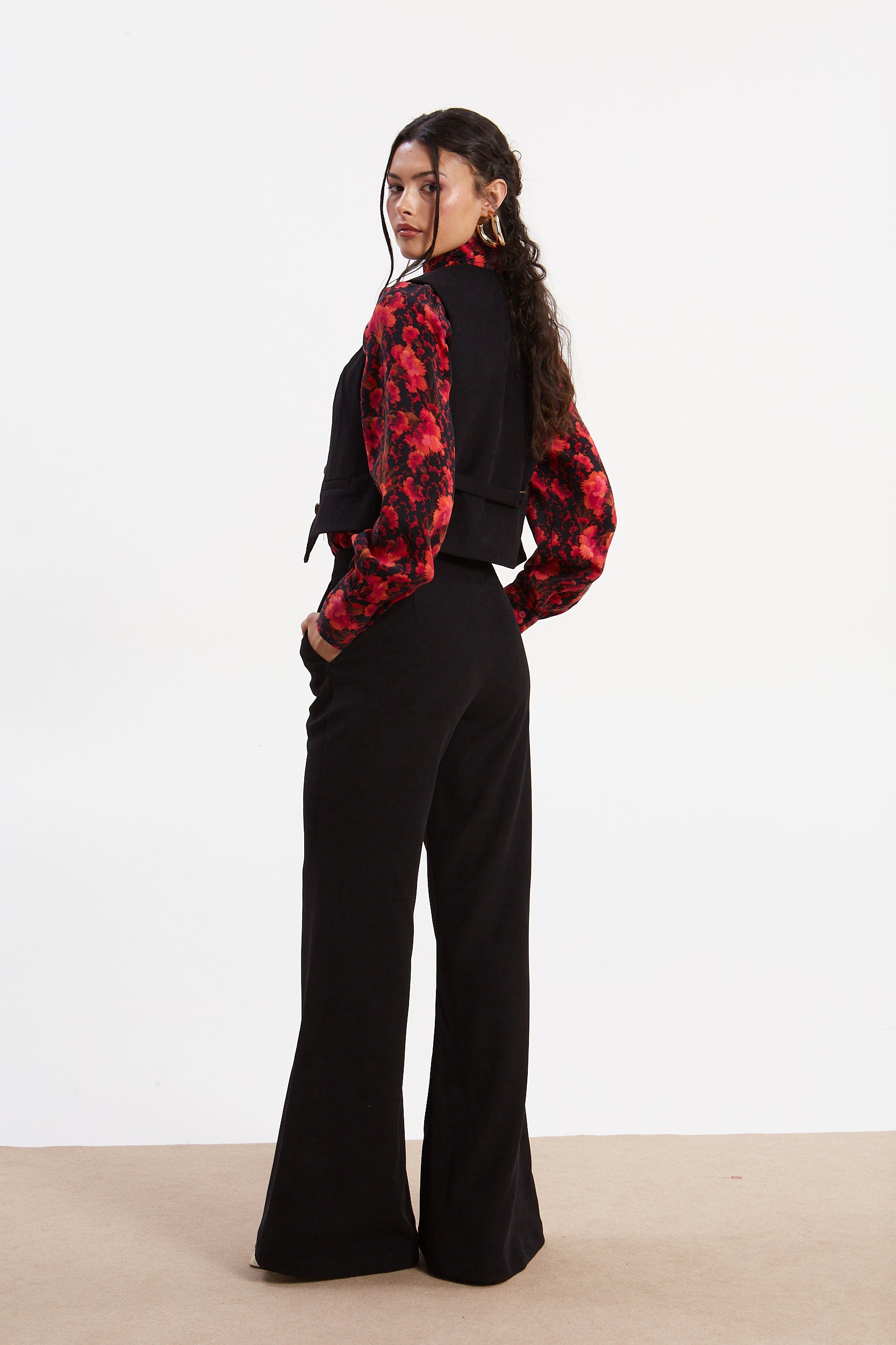 Andrea flare black pants