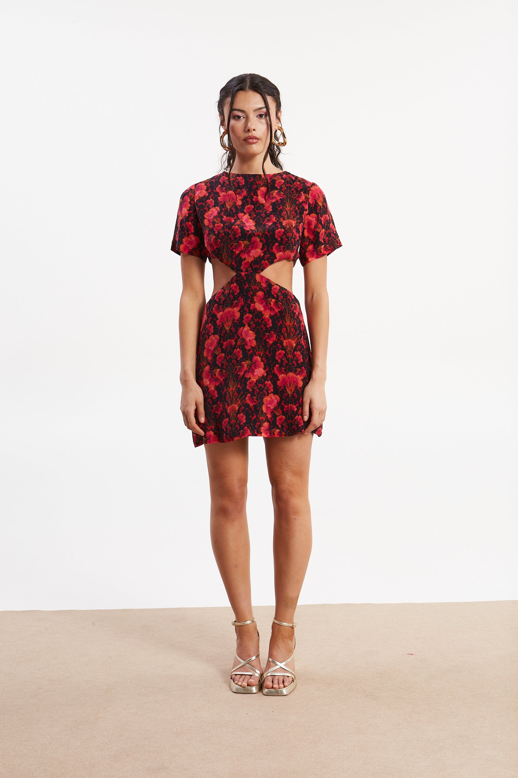 Quinn cupro mini dress