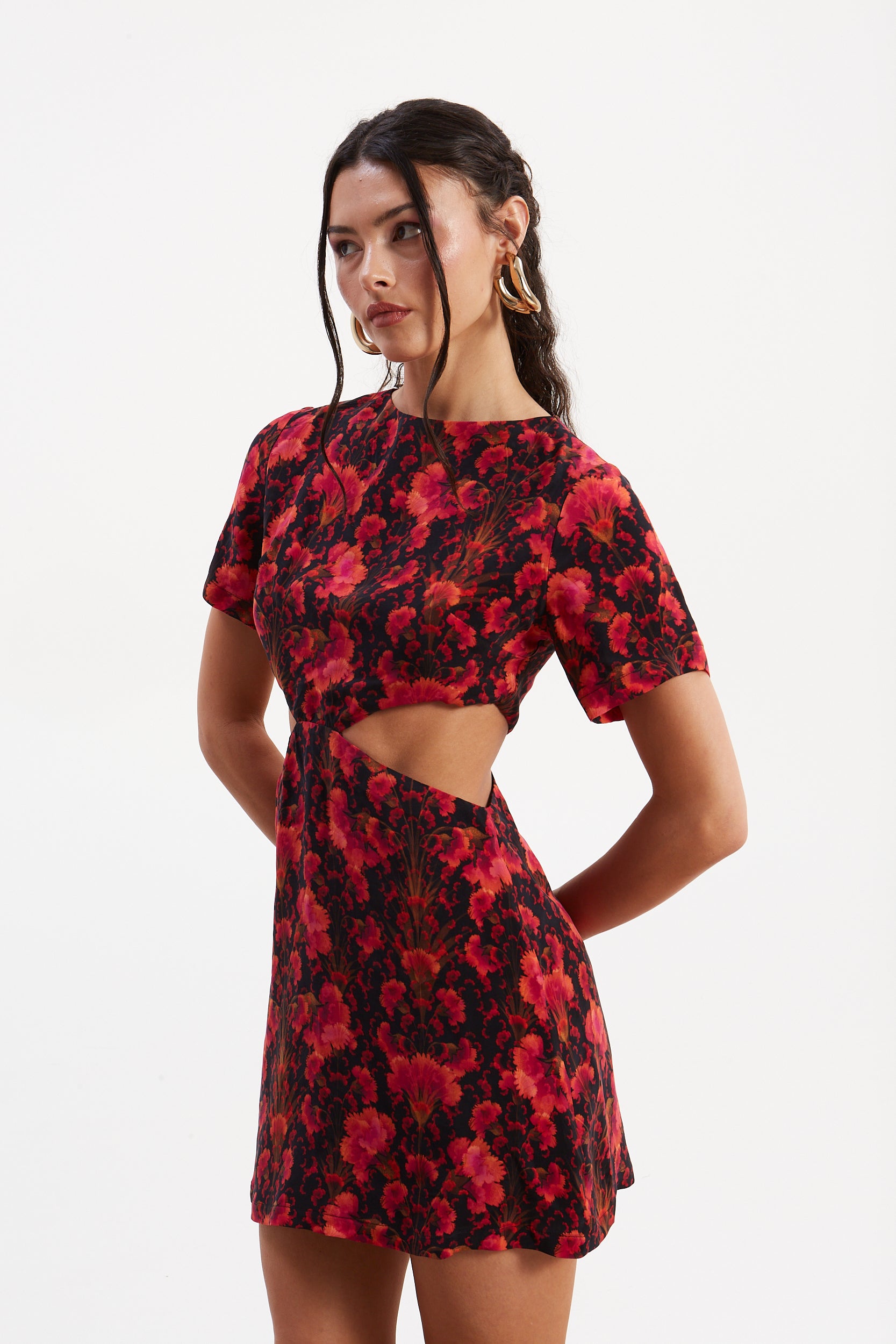 Quinn cupro mini dress