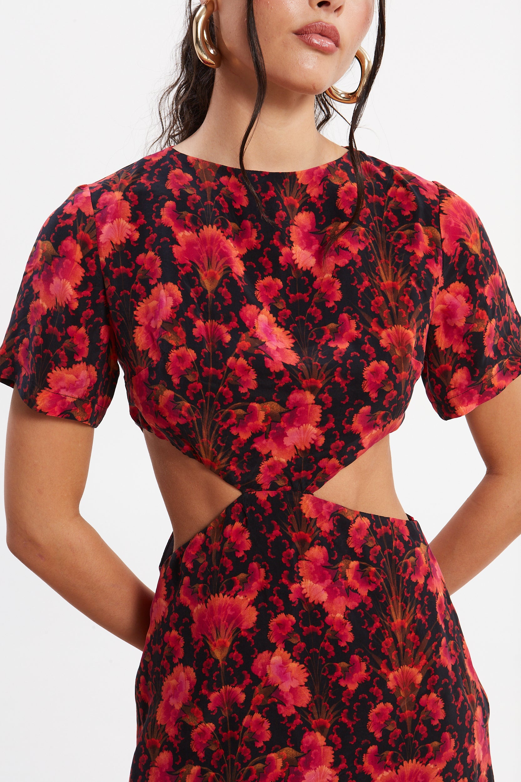 Quinn cupro mini dress