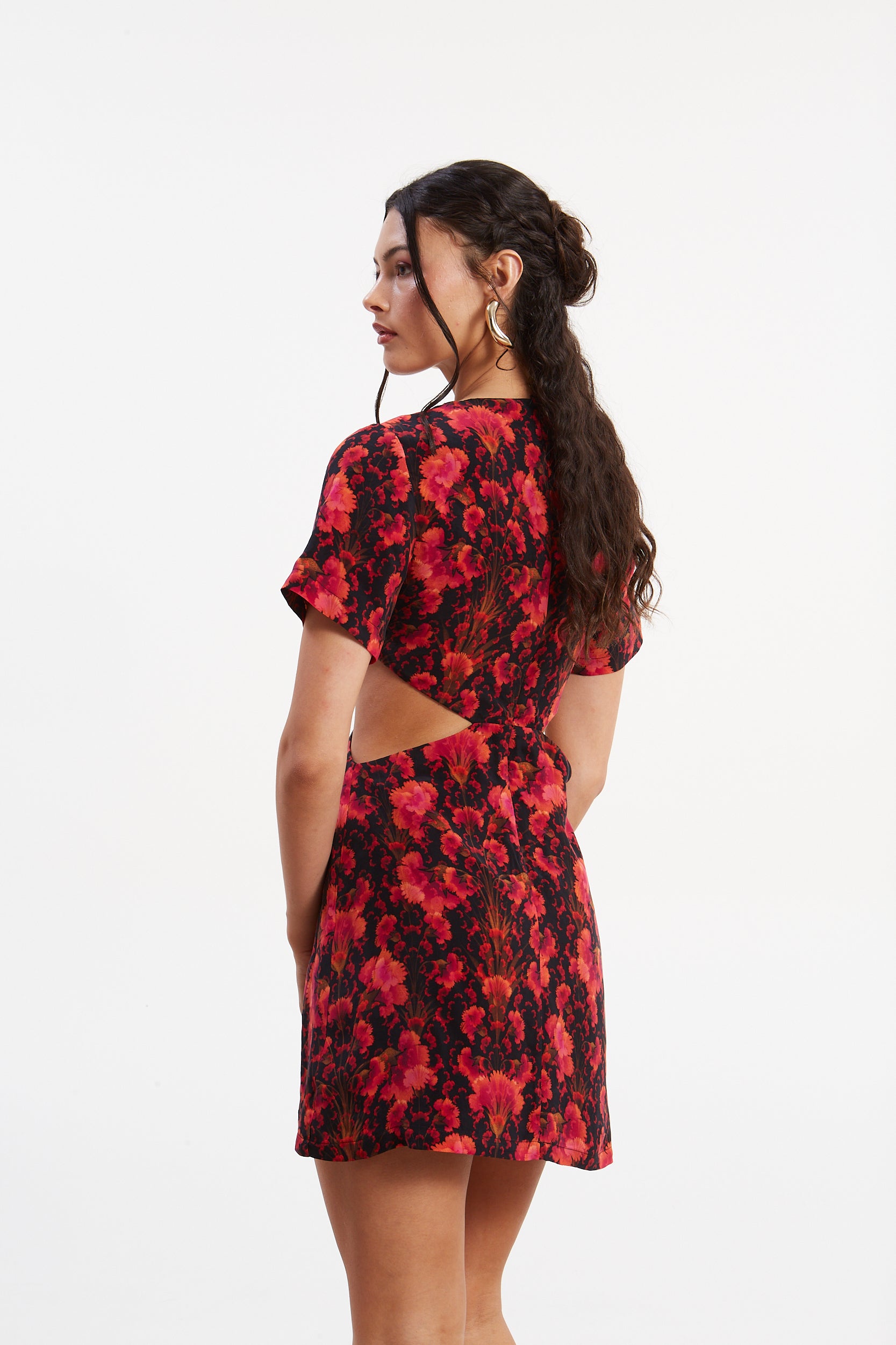 Quinn cupro mini dress