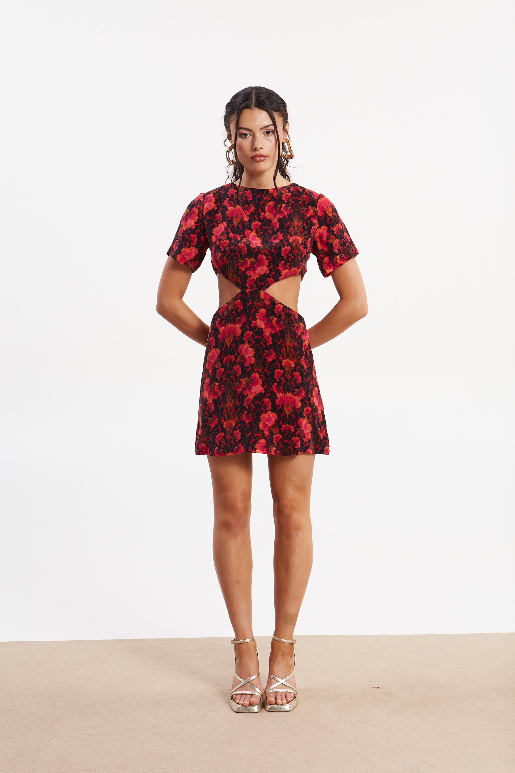 Quinn cupro mini dress