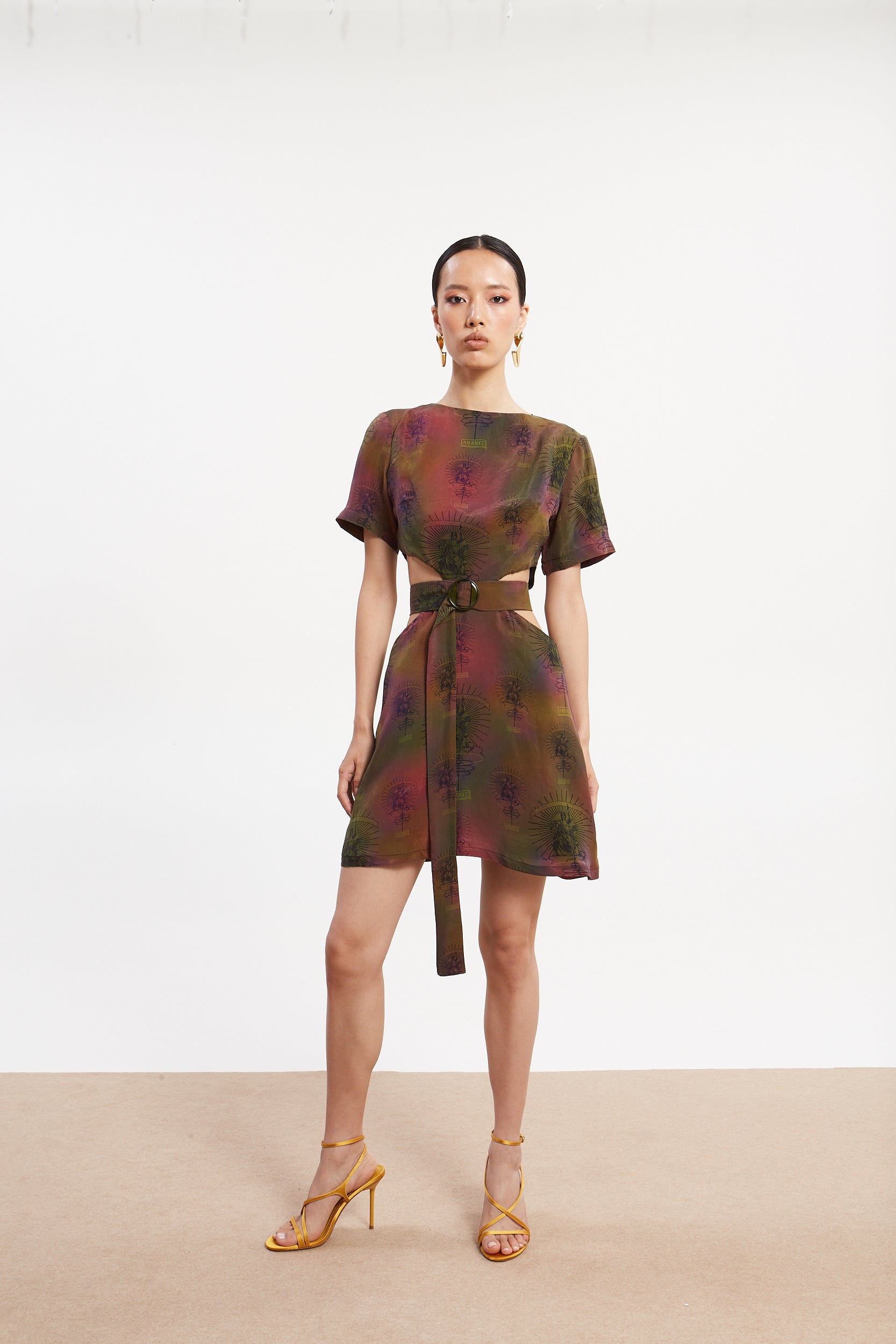 Ananke cupro mini dress
