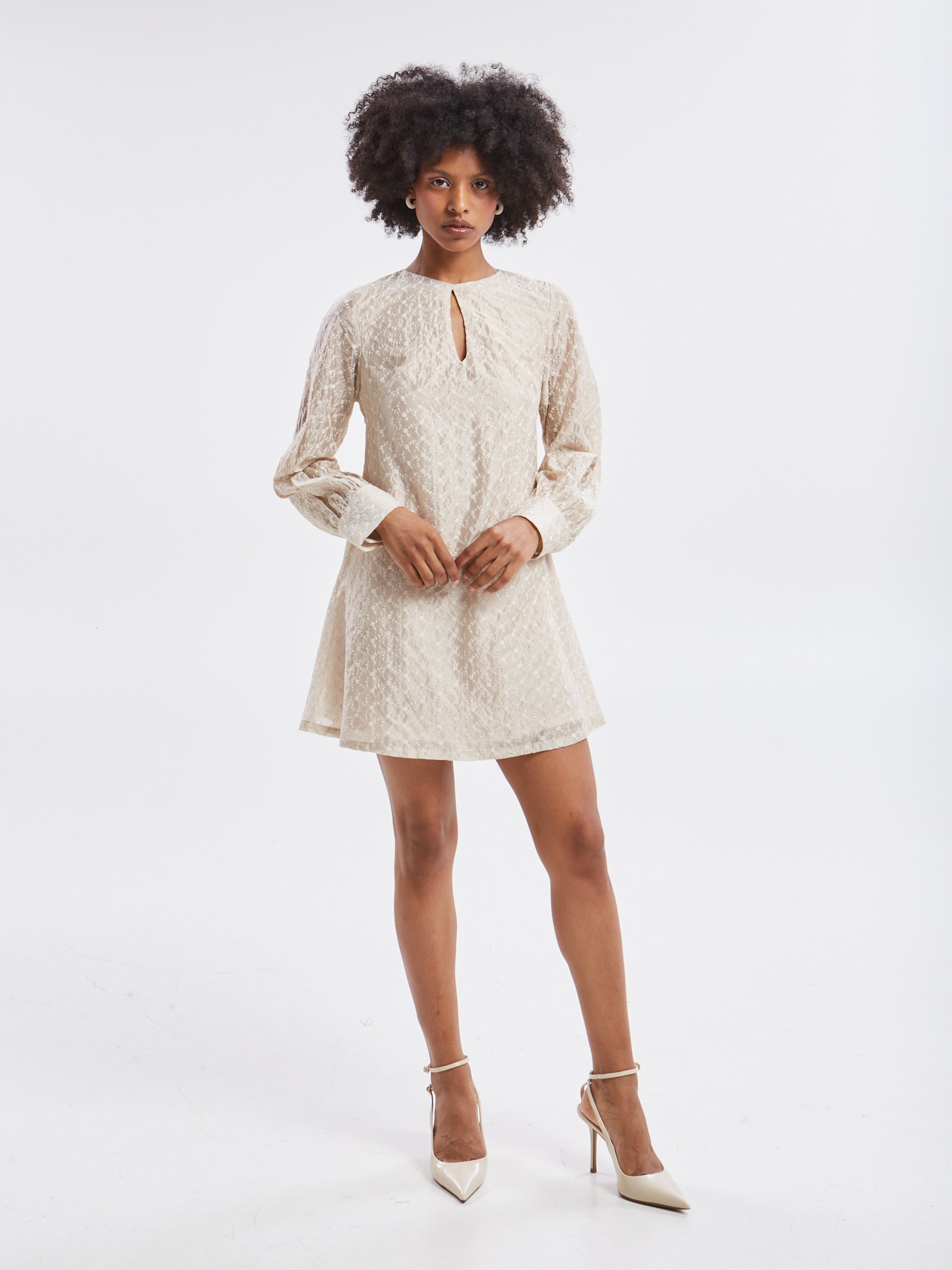 Kaira embroidered mini dress
