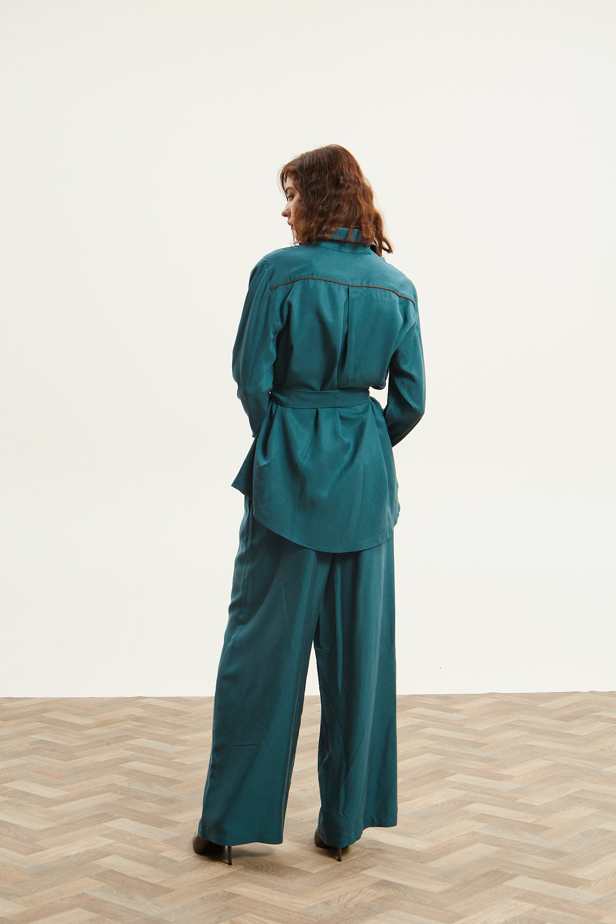 Yuna lyocell emerald pants