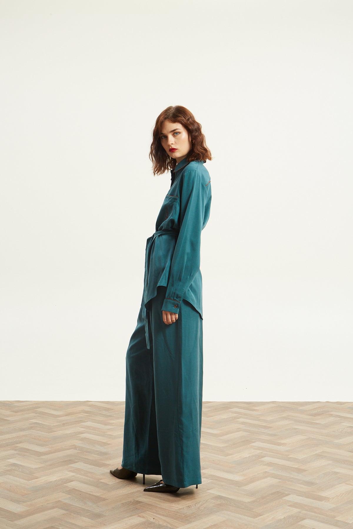 Yuna lyocell emerald pants