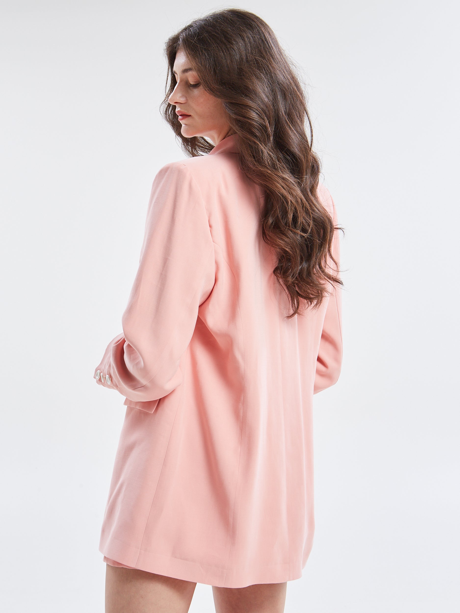 Mireya oversized peach blazer