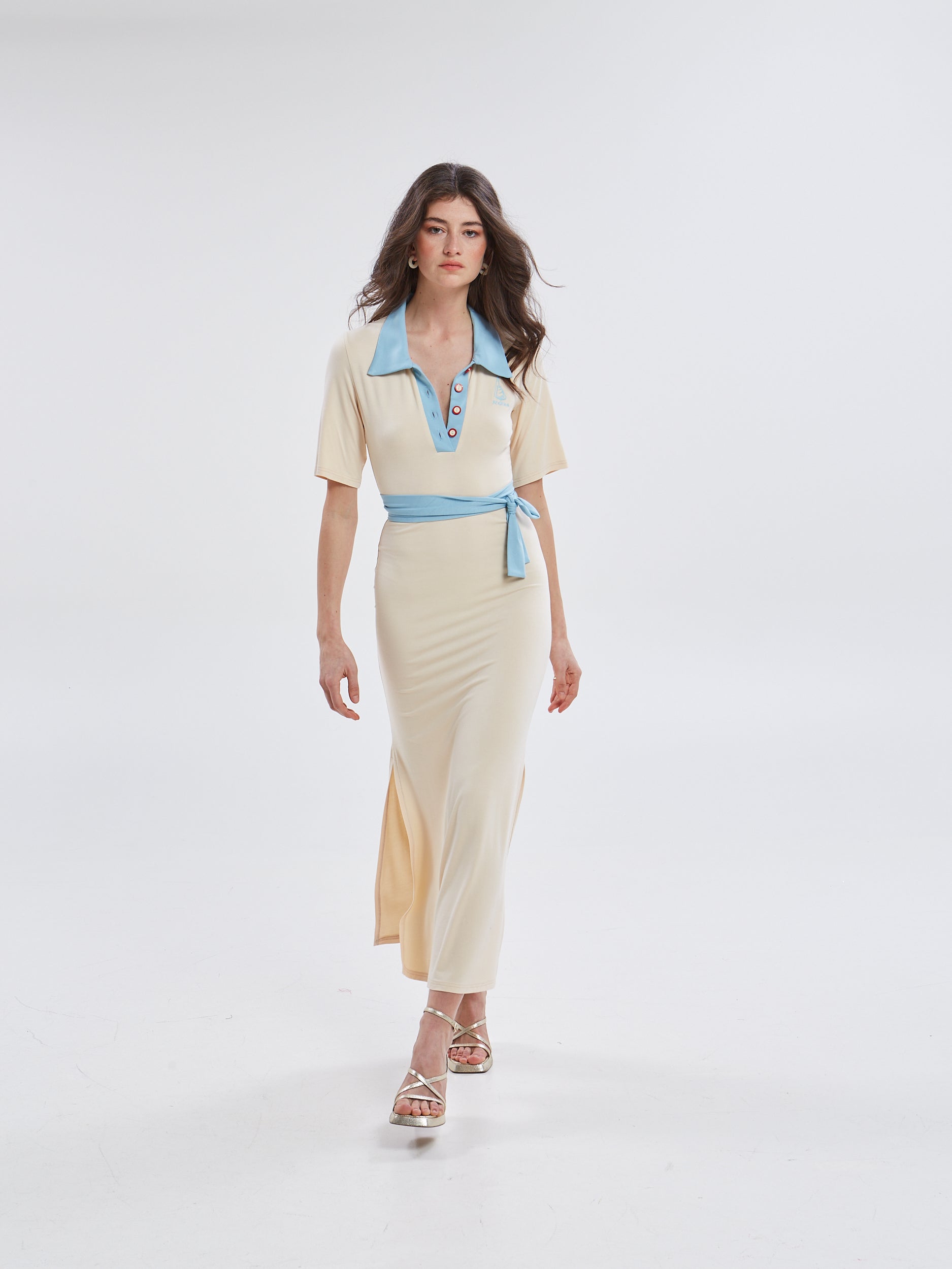 Yara polo ecru dress