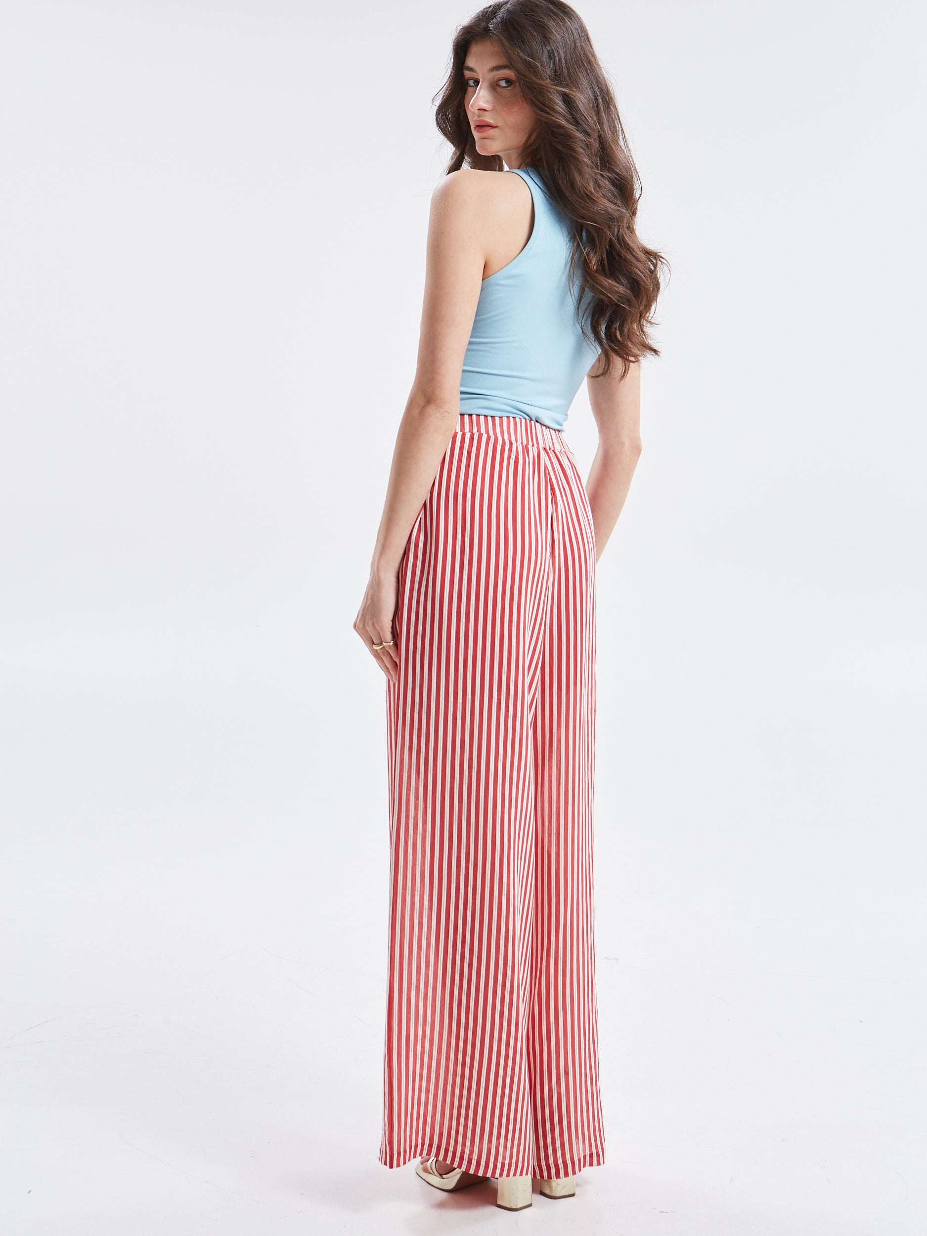 Liora striped red pants