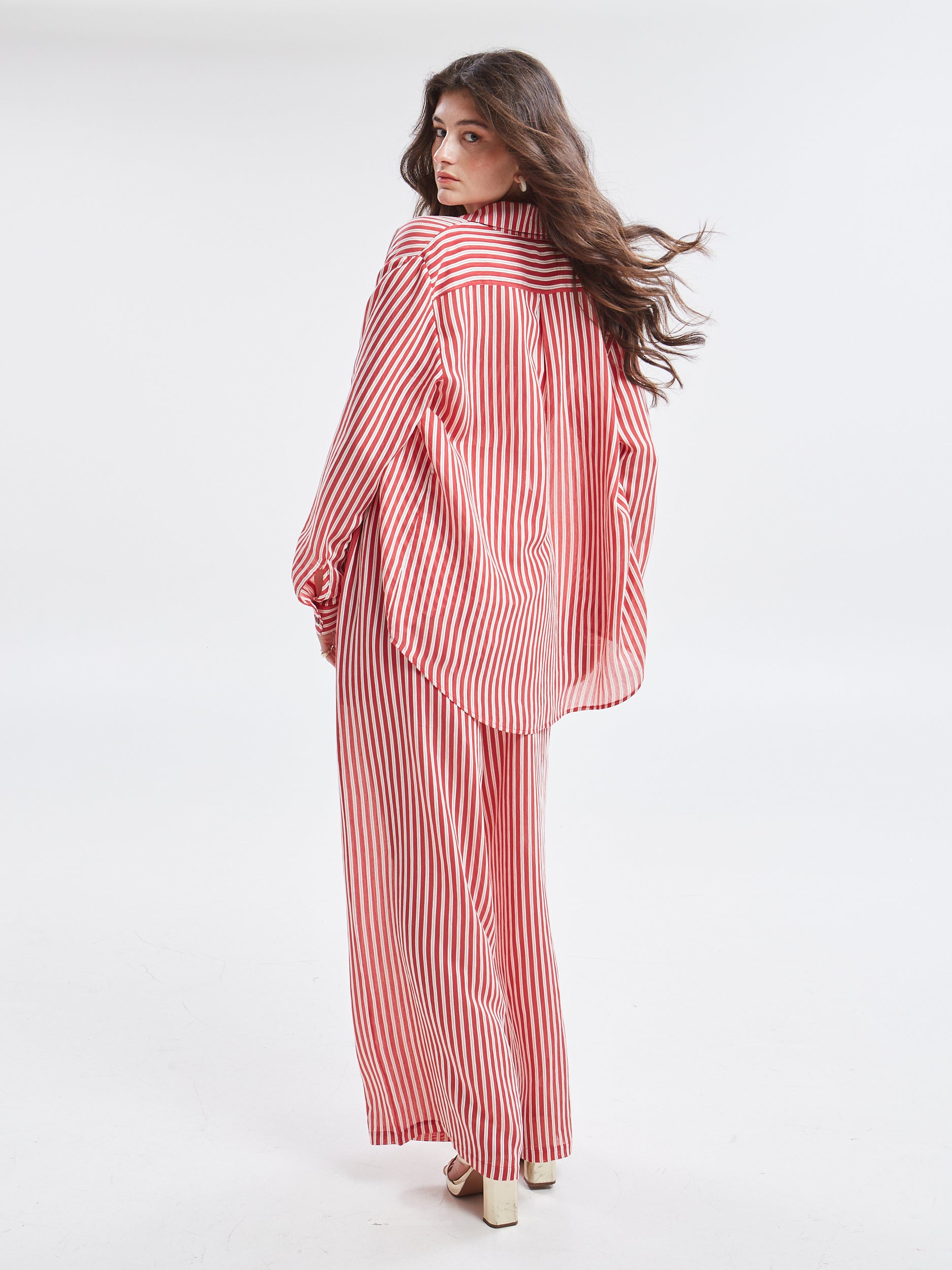 Liora striped red shirt