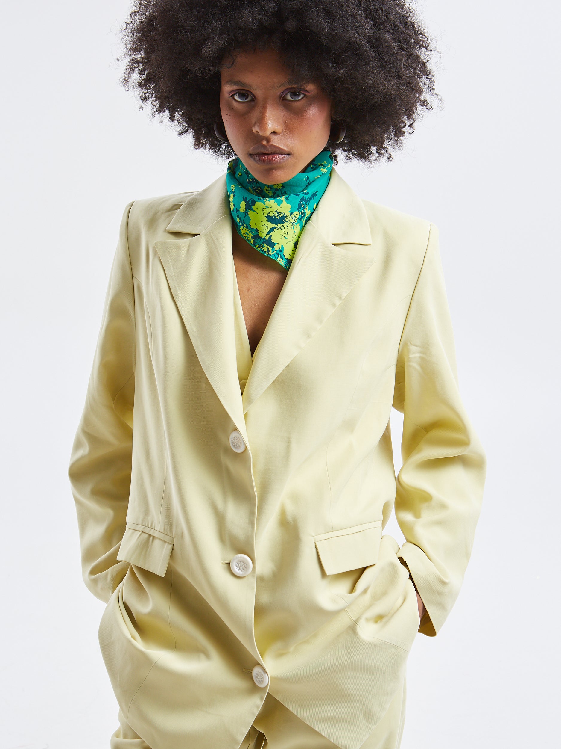 Mireya oversized banana blazer