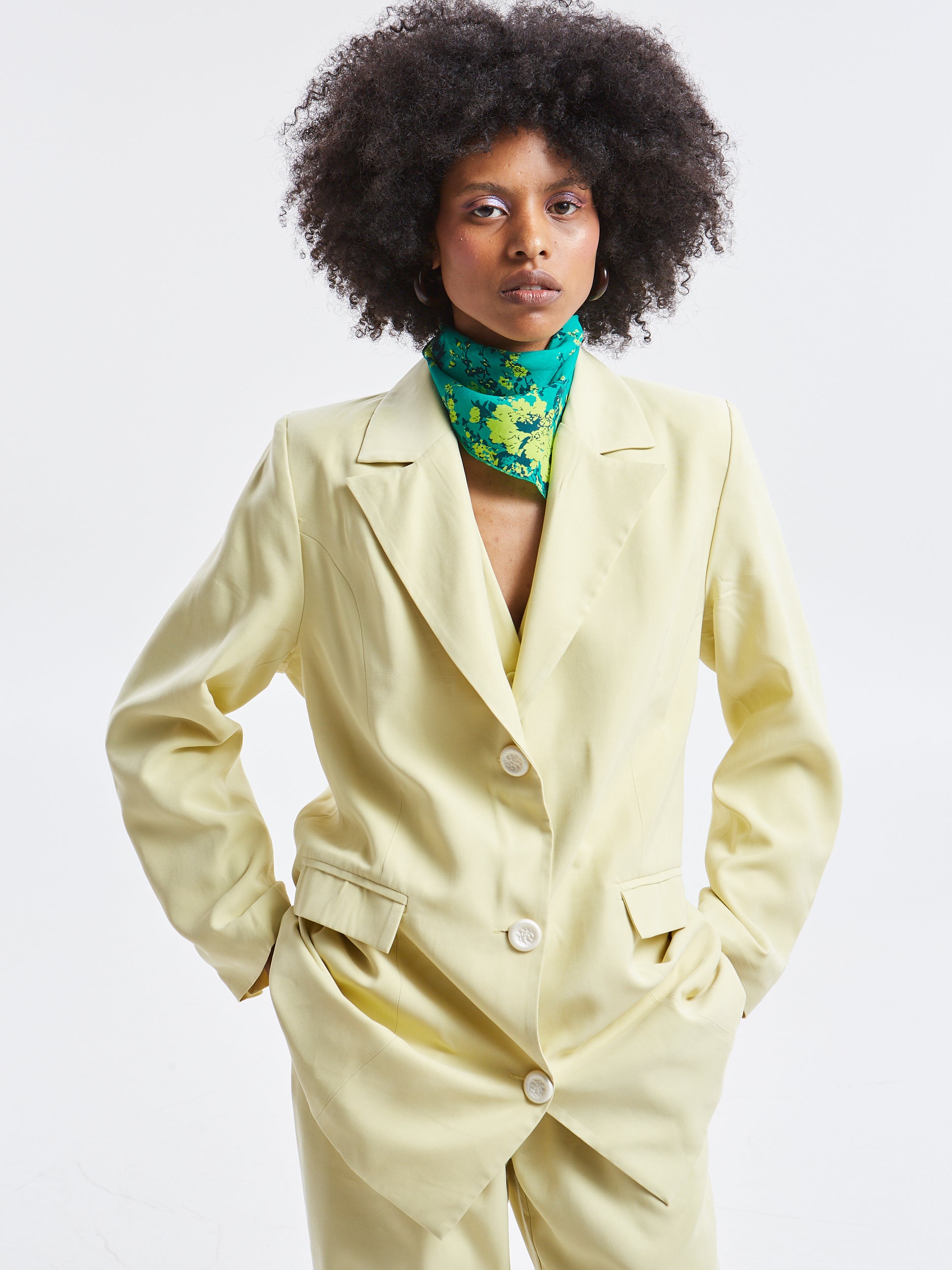 Mireya oversized banana blazer