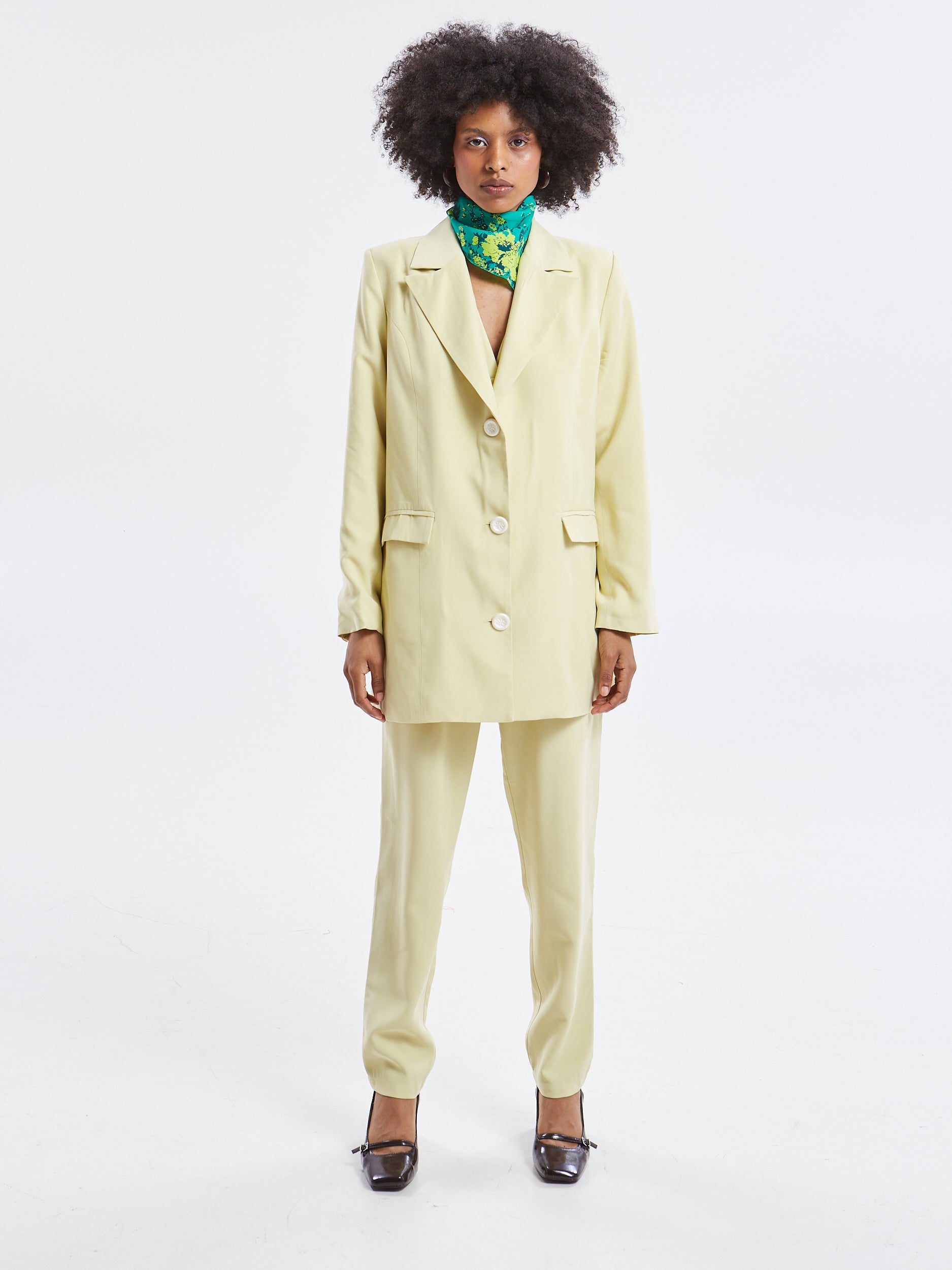 Mireya oversized banana blazer