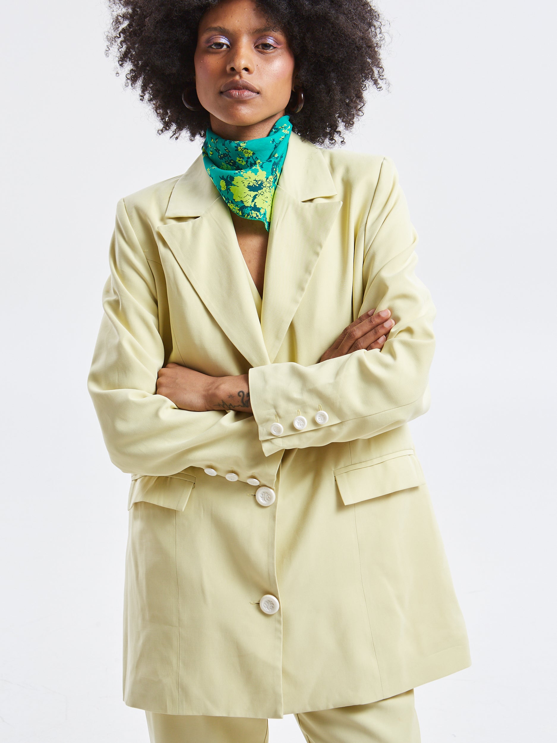 Mireya oversized banana blazer