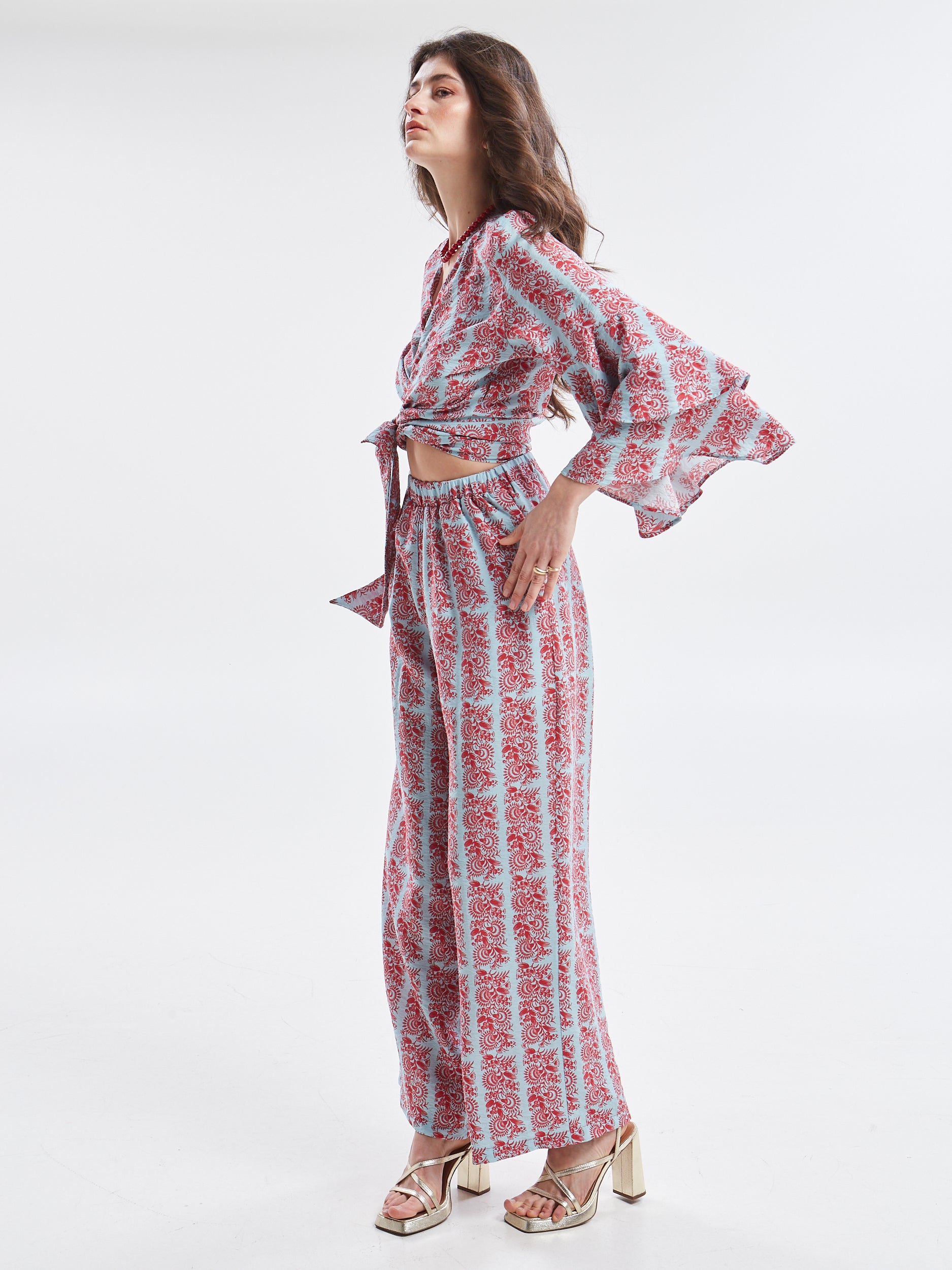 Frances rayon floral pants