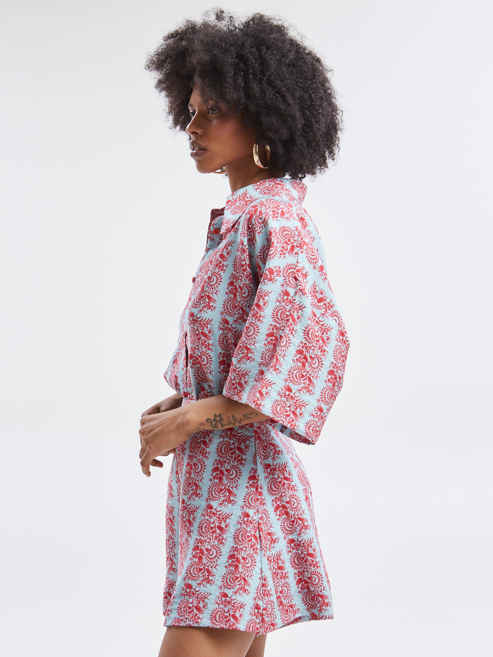 Frances rayon floral shorts