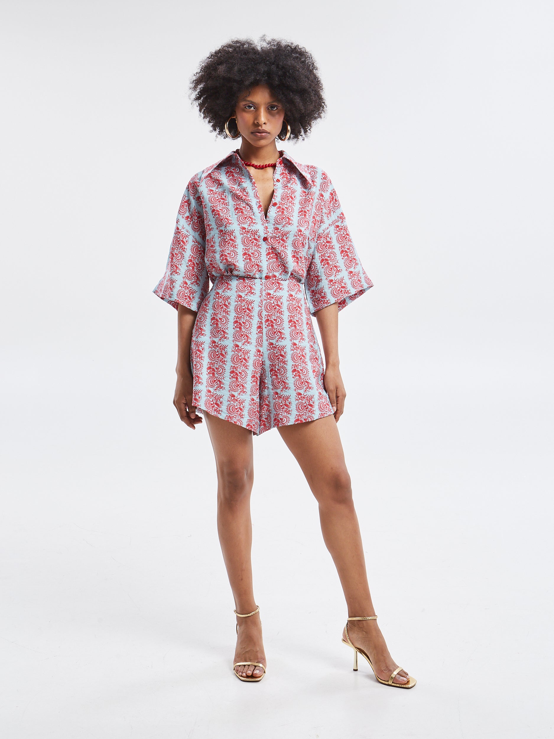 Frances rayon floral shorts