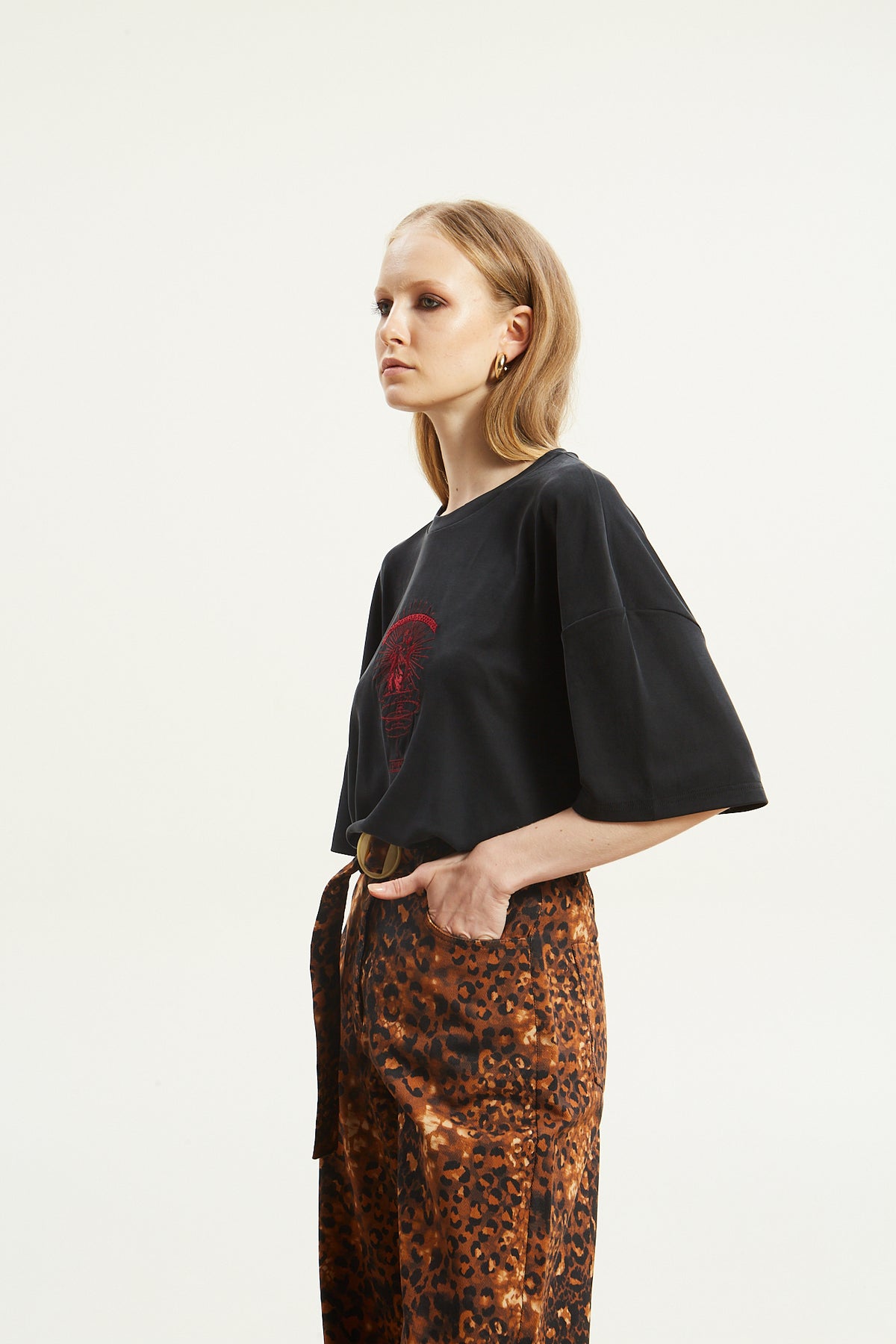 Ananke goddess black t-shirt