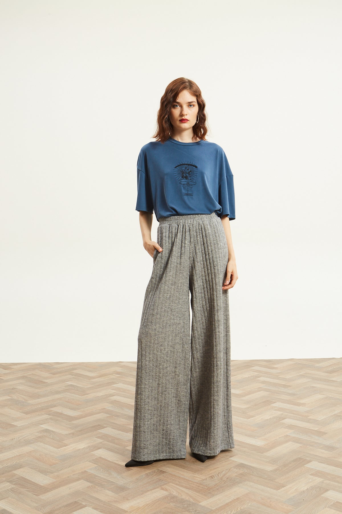 Ananke goddess blue t-shirt