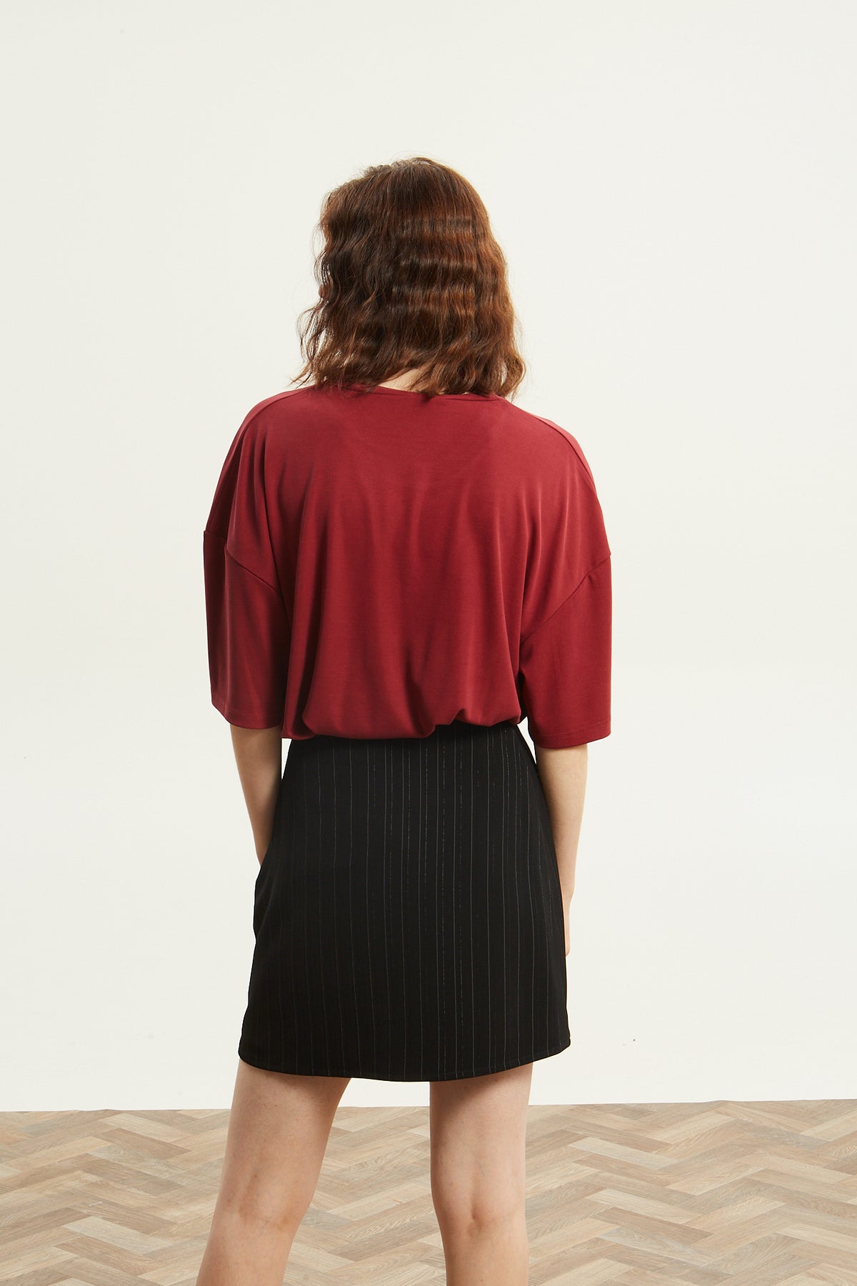 Ananke goddess bordeaux t-shirt