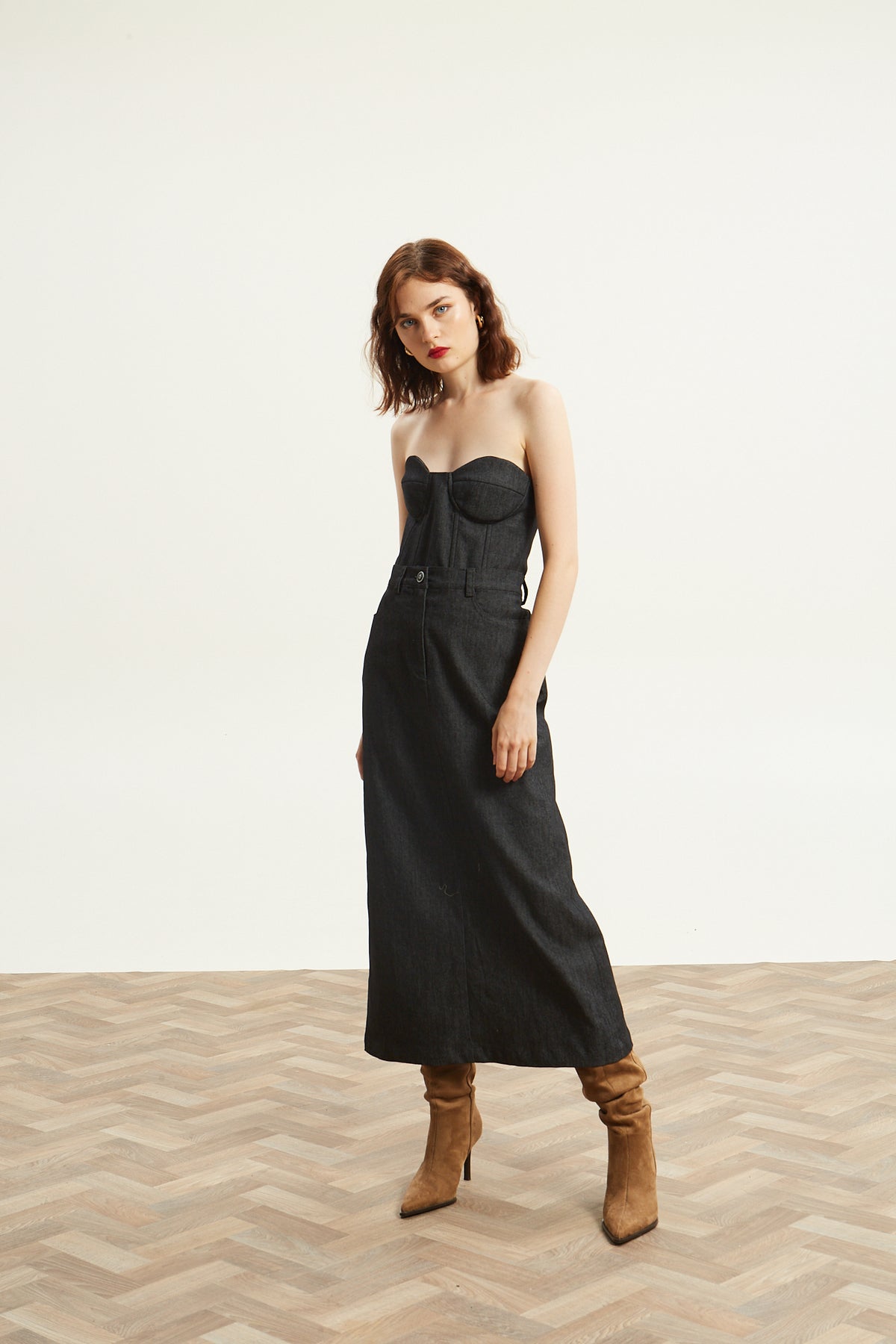 Kali denim black skirt