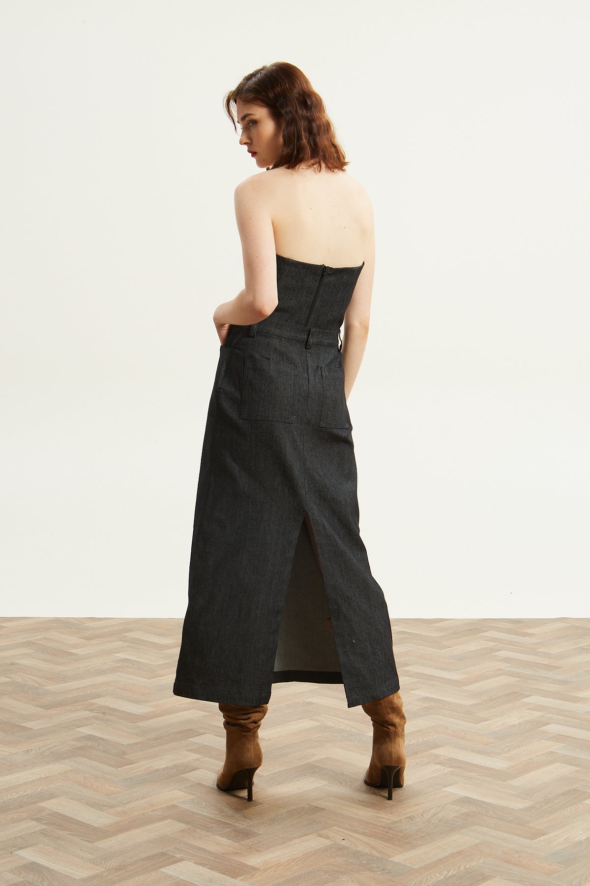 Kali denim black skirt