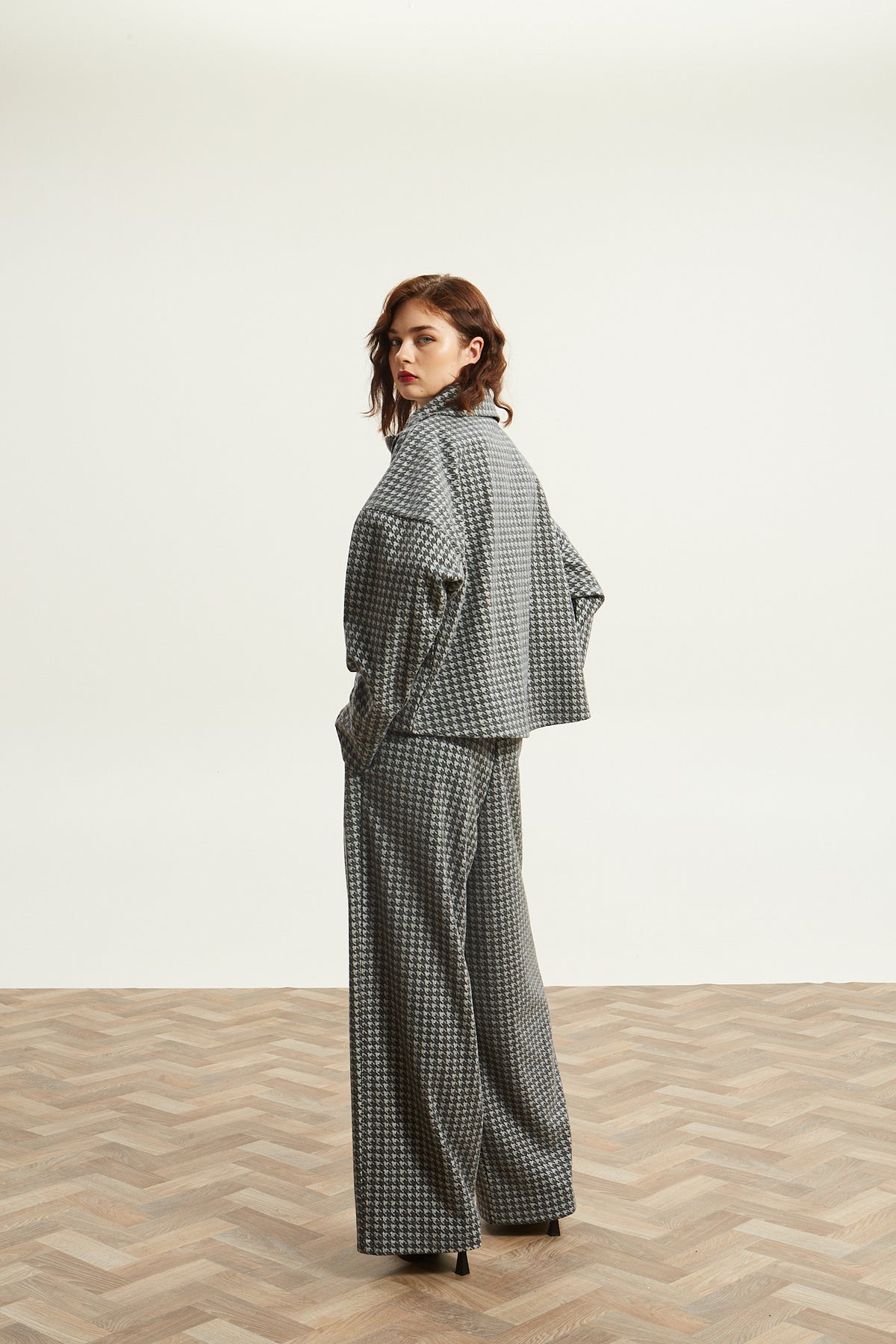Leslie pied de poule grey pants