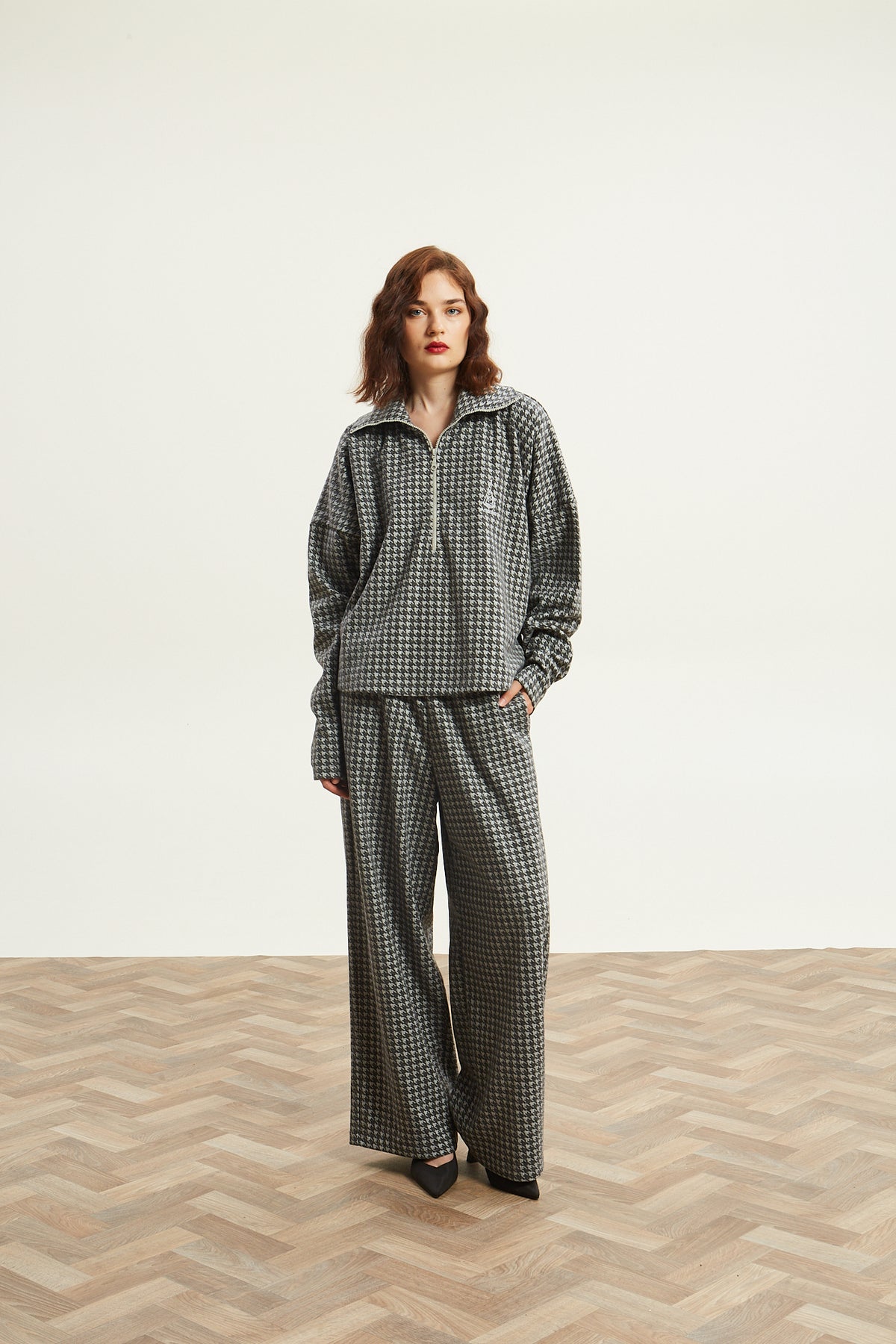 Leslie pied de poule grey pants
