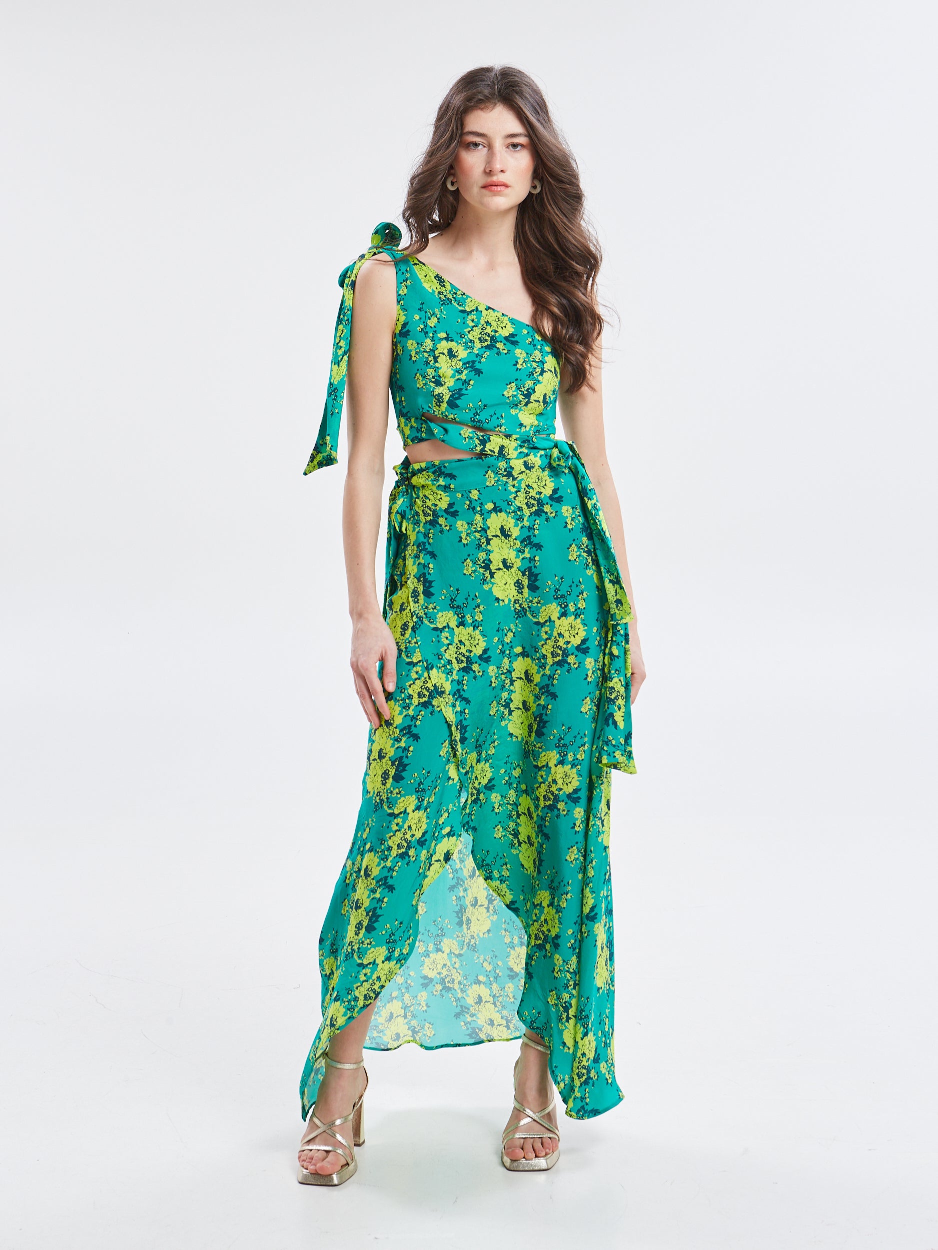 Tahlia cupro one shoulder top