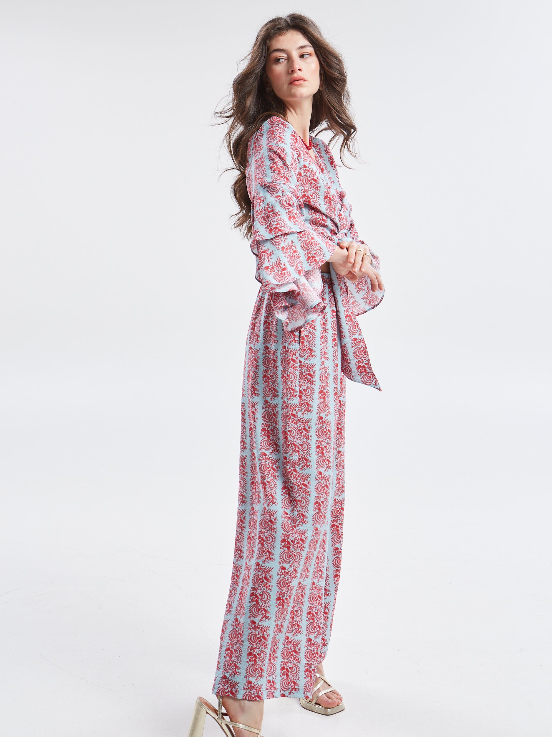 Frances rayon floral pants